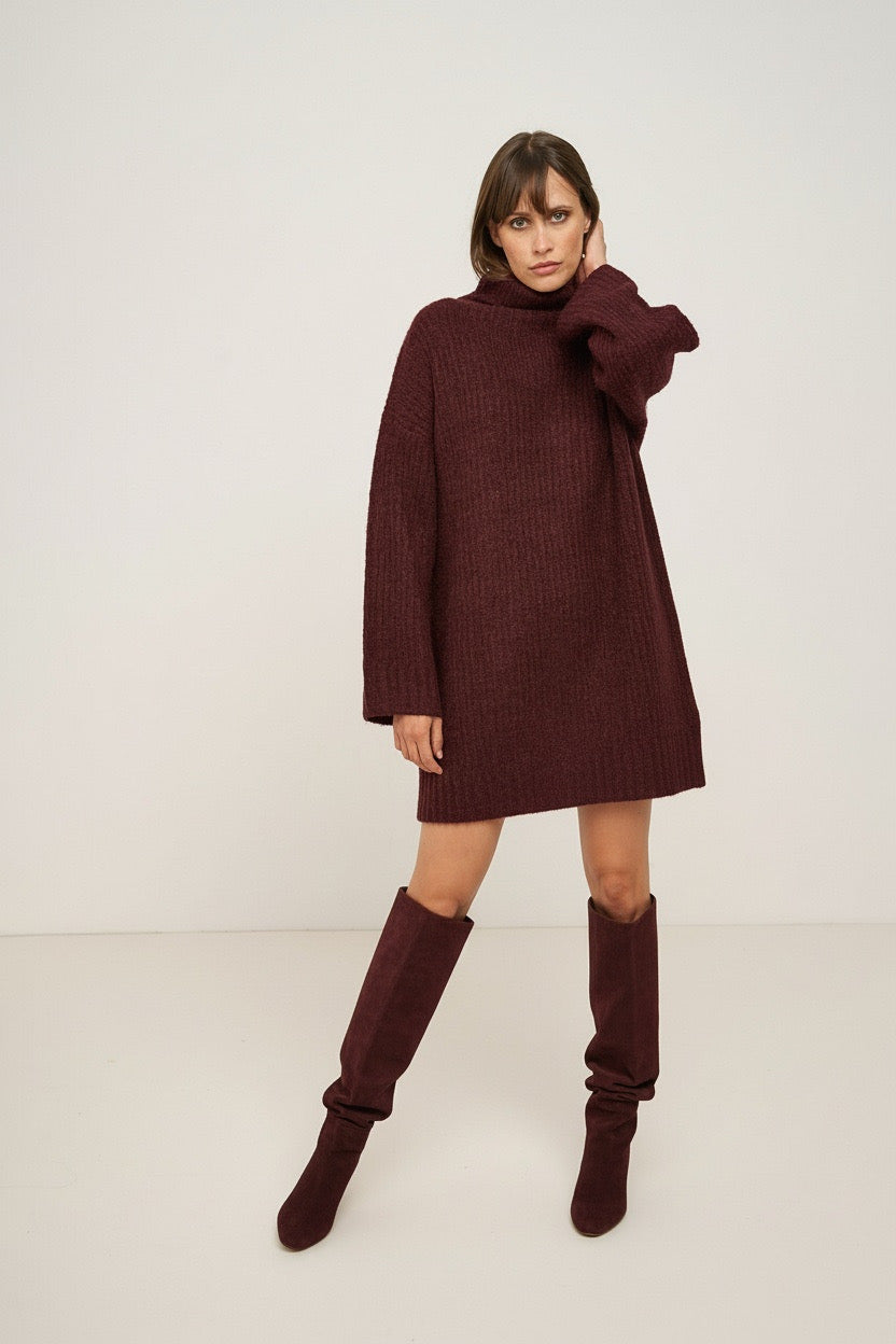 Jurk - collette bordeaux