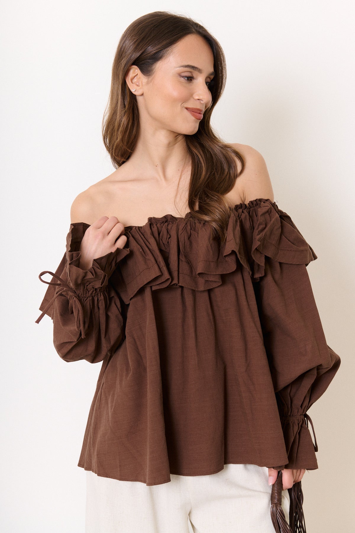 Blouse Jeany - brown