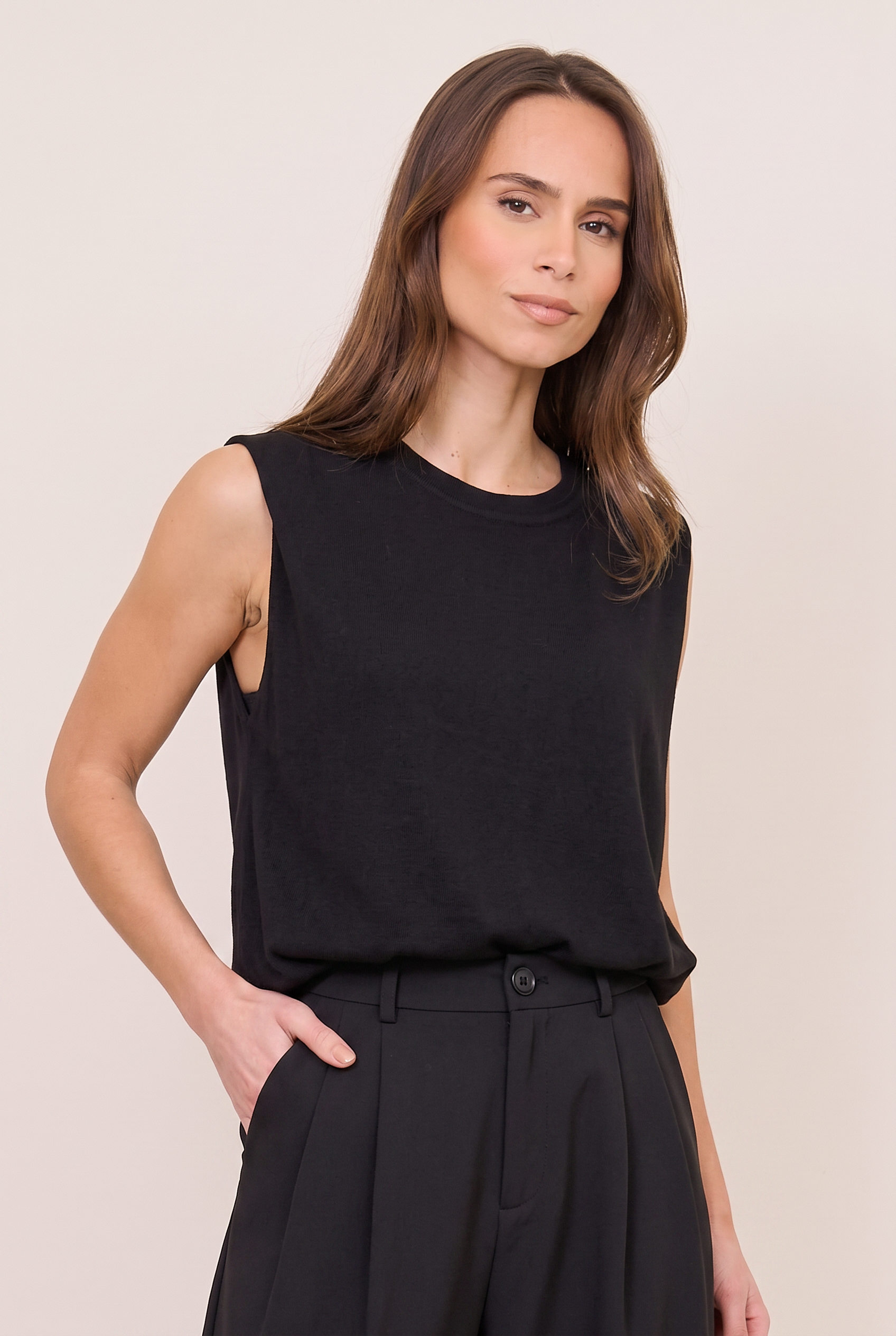 Top suzanne - zwart