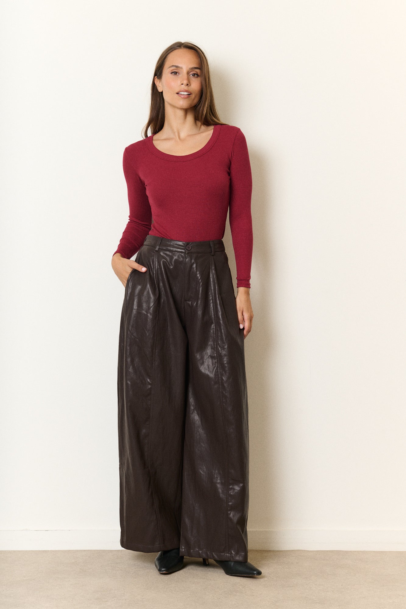 Pants romee - chocolat
