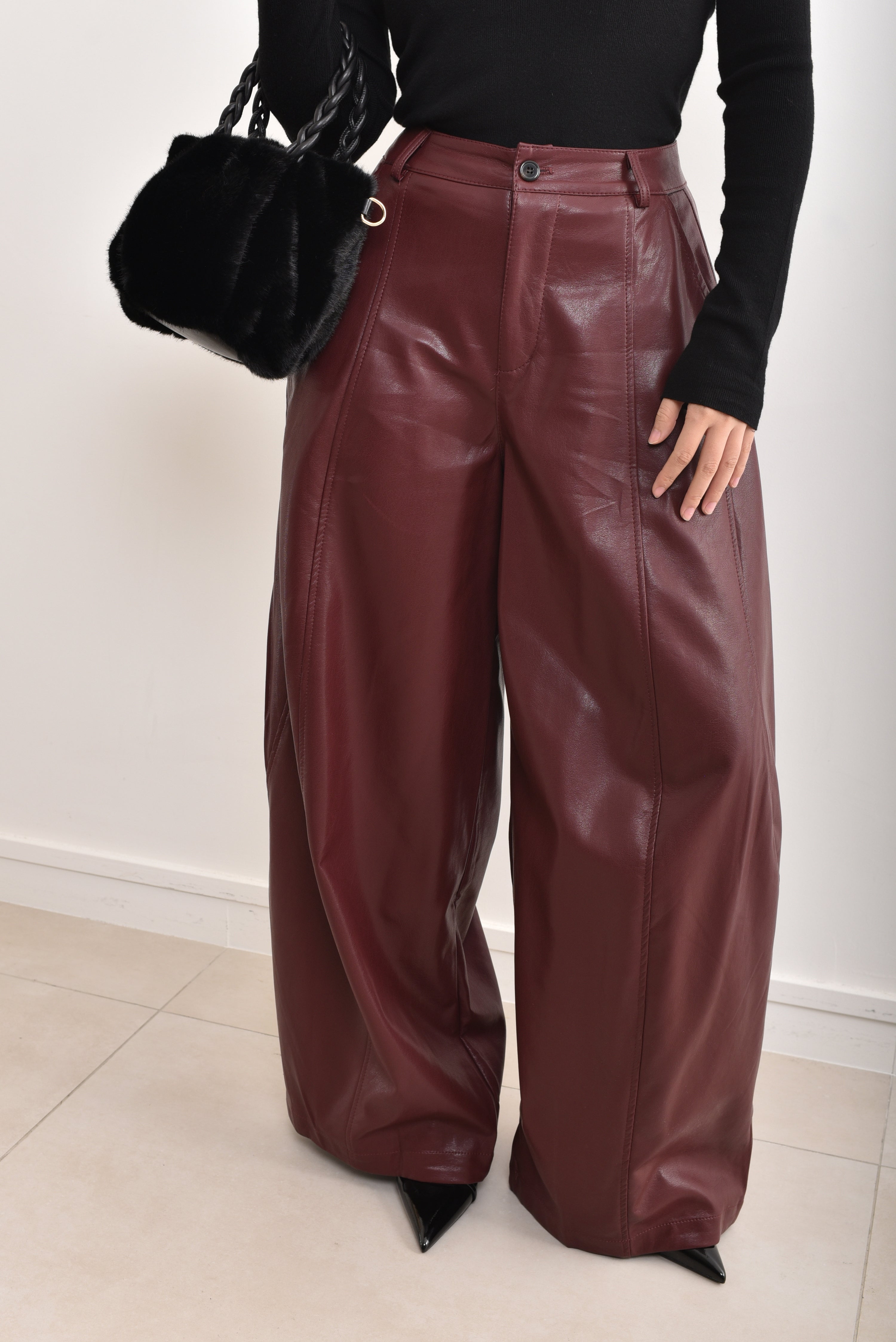 Pants Lea - bordeaux