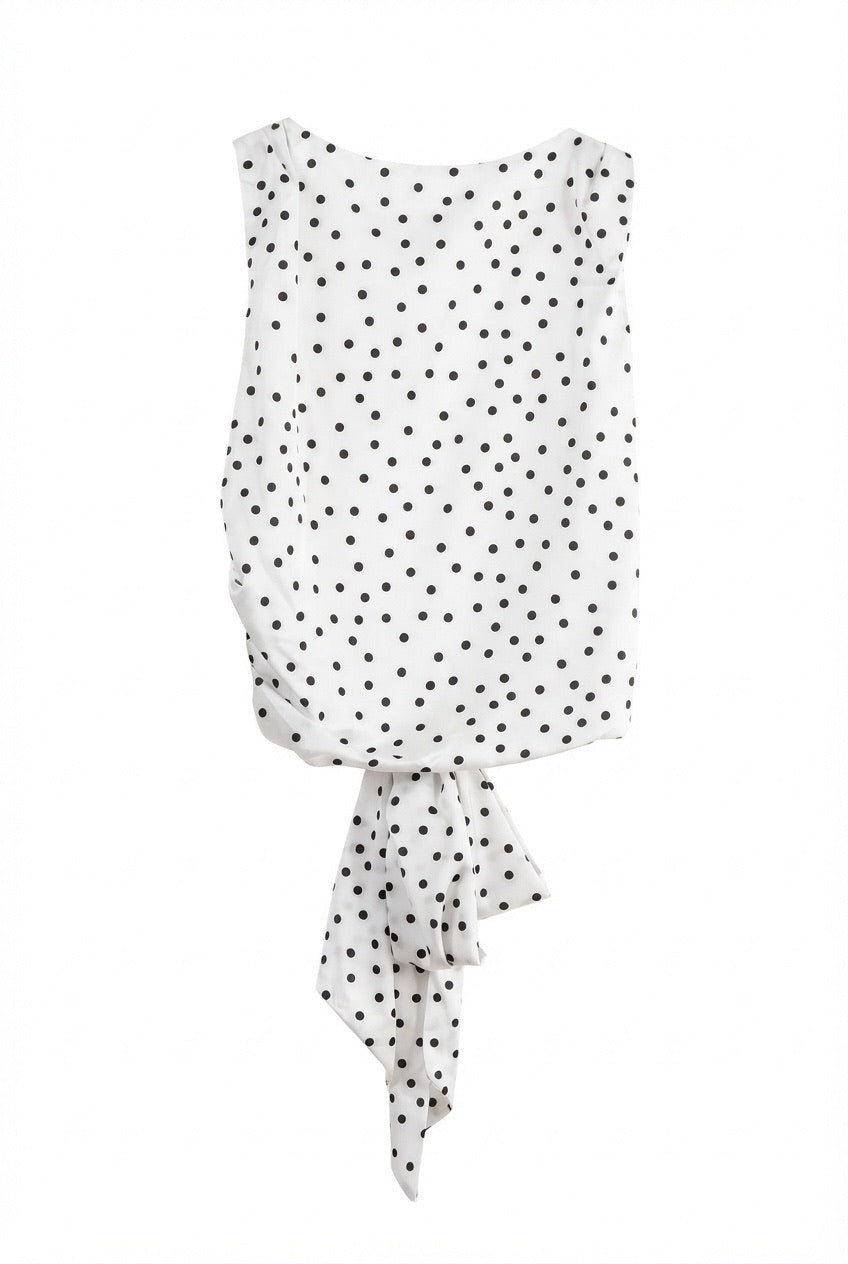 Top - dot white