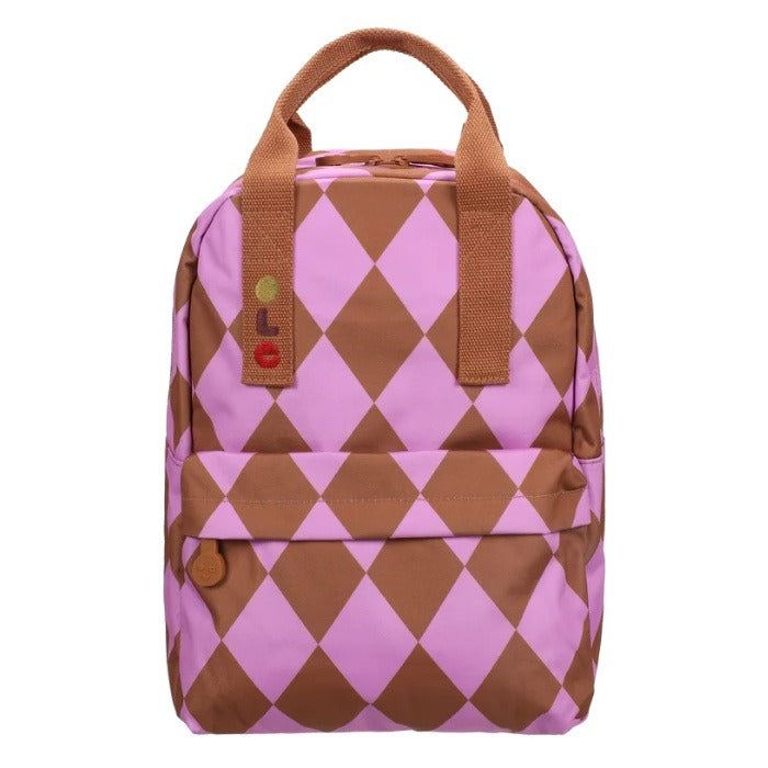 Backpack - pink checker