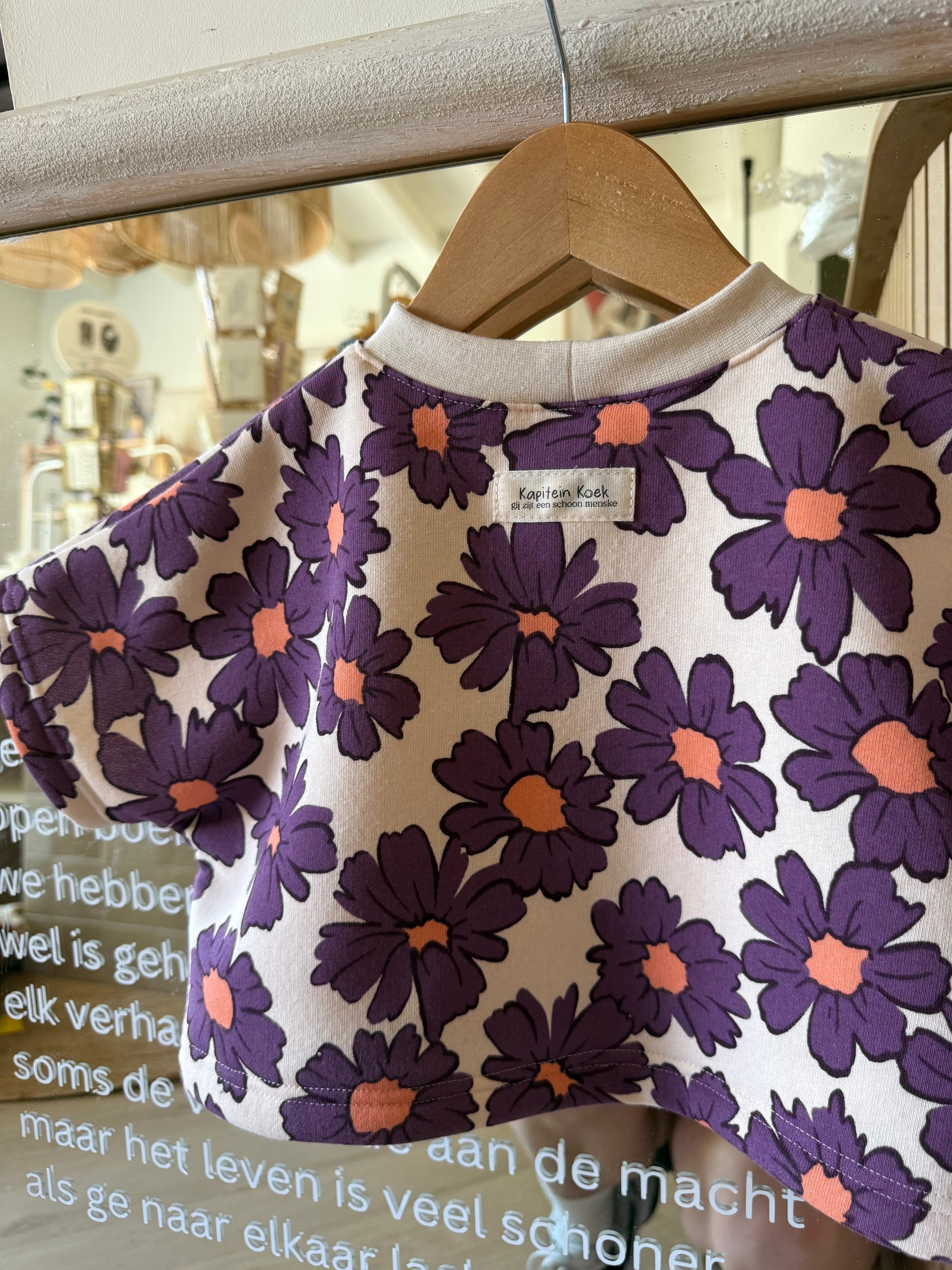 T-shirt sweater - flower power