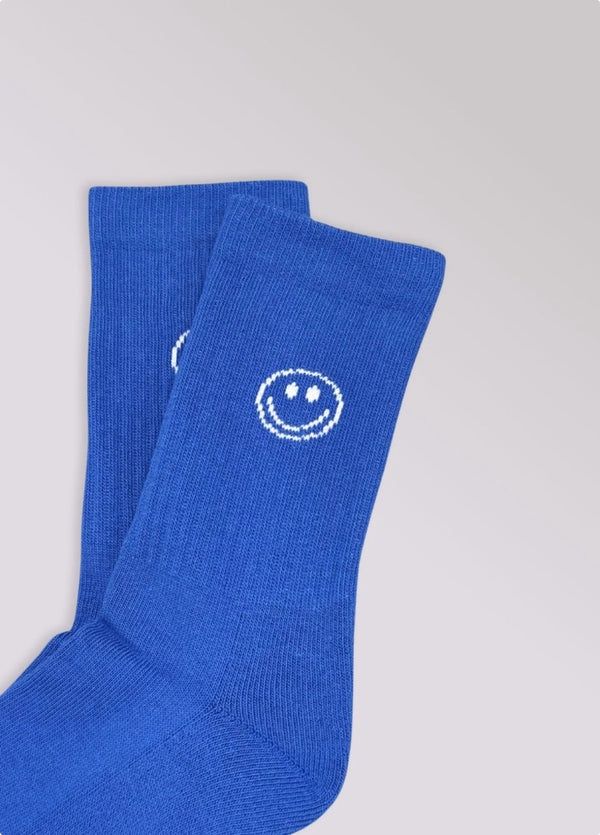 Sokjes kids - smiley blauw