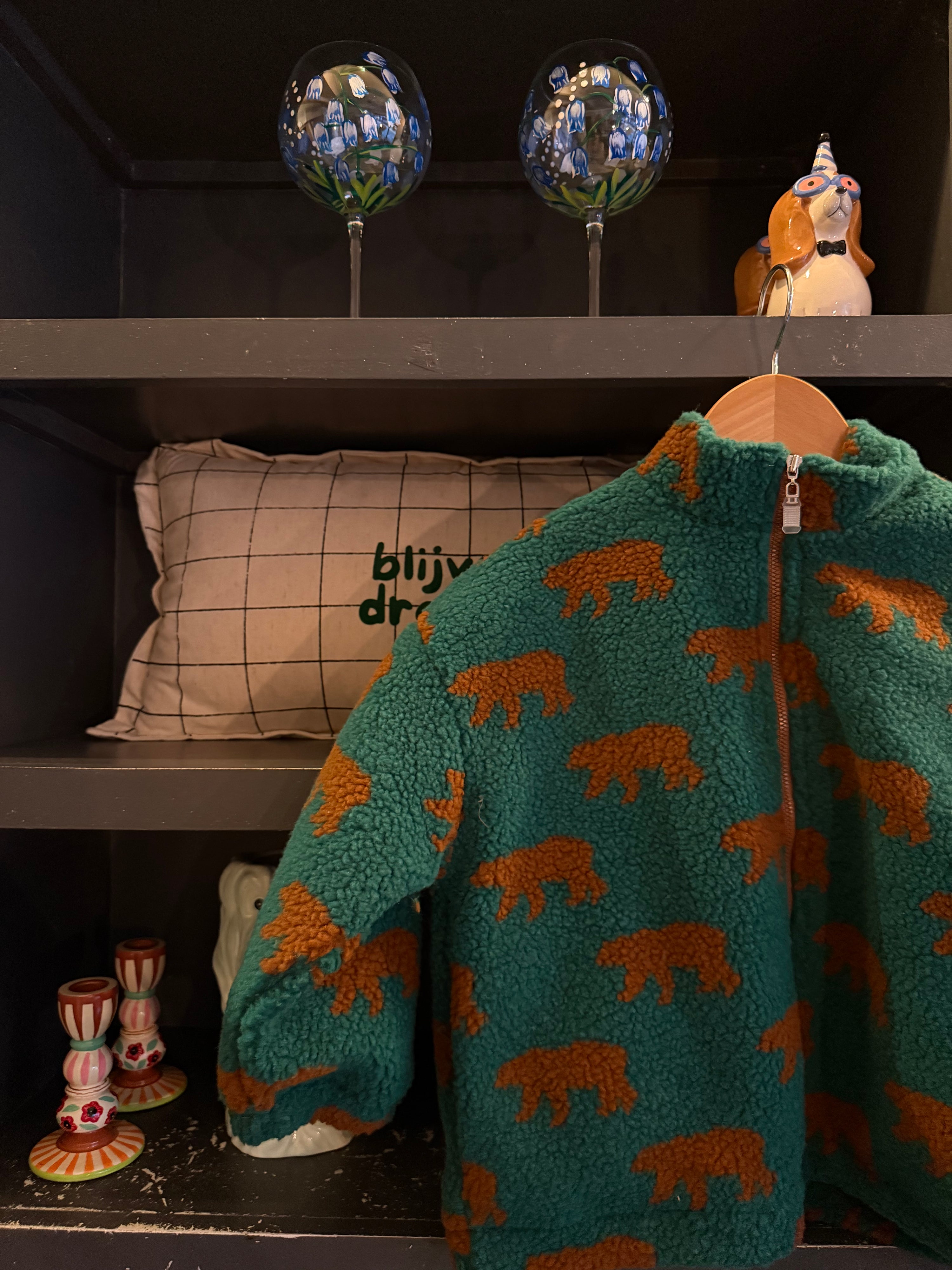 Teddy jacket - green bear