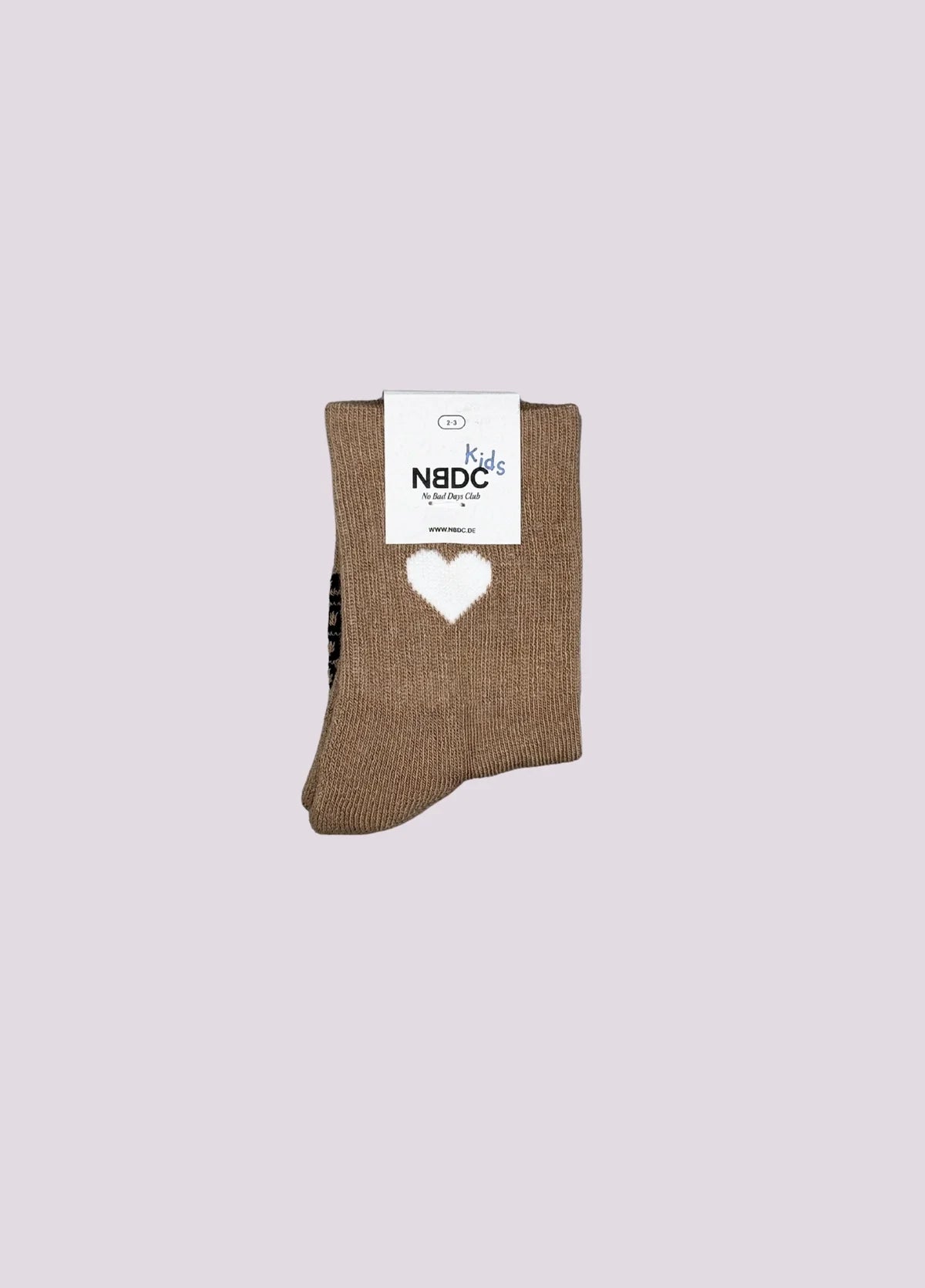 Sokjes kids - hartje beige