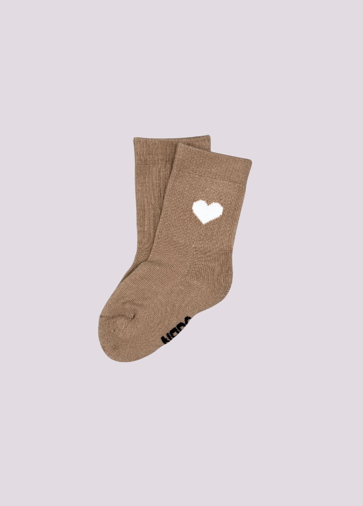 Sokjes kids - hartje beige