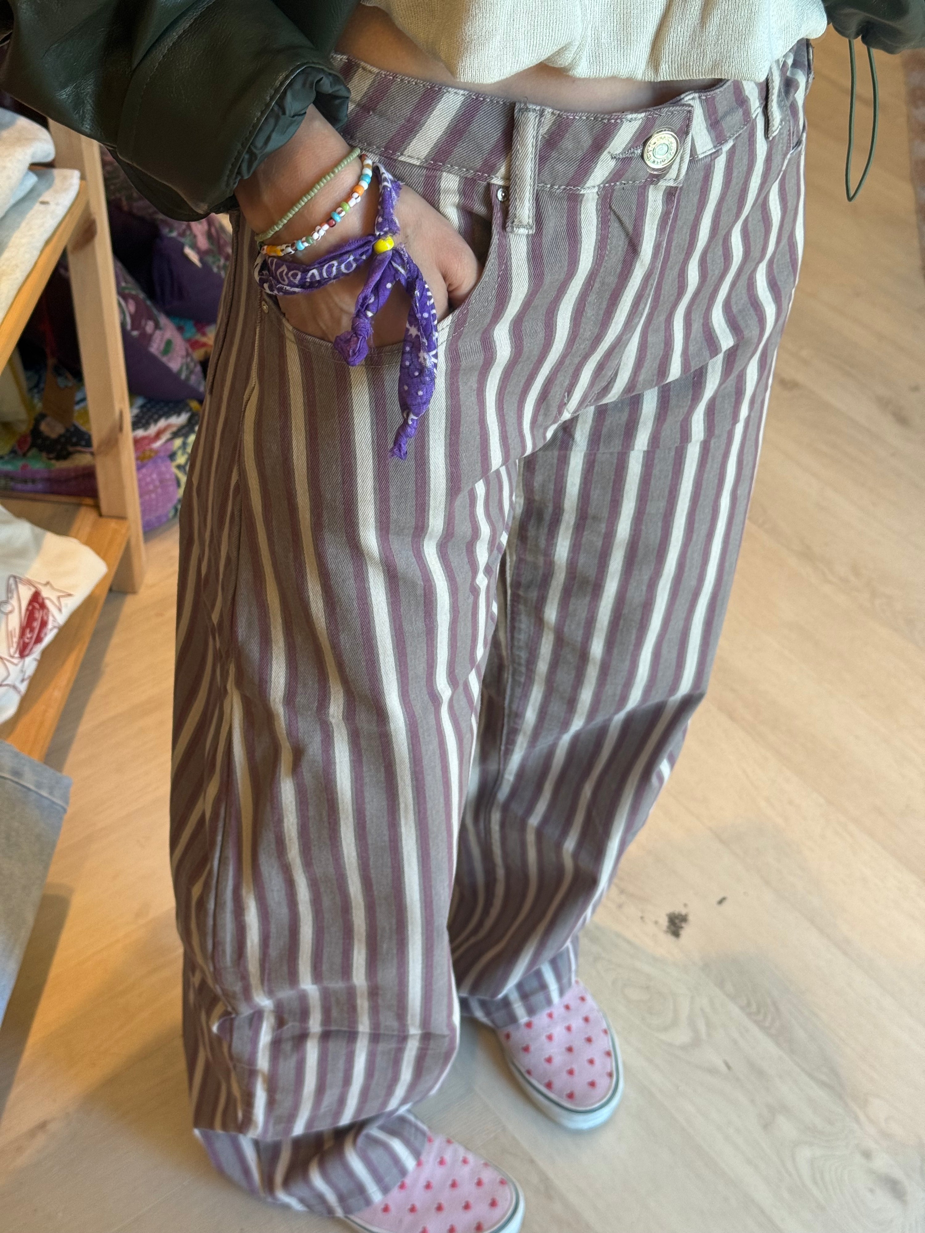 Barrel jeans - striped