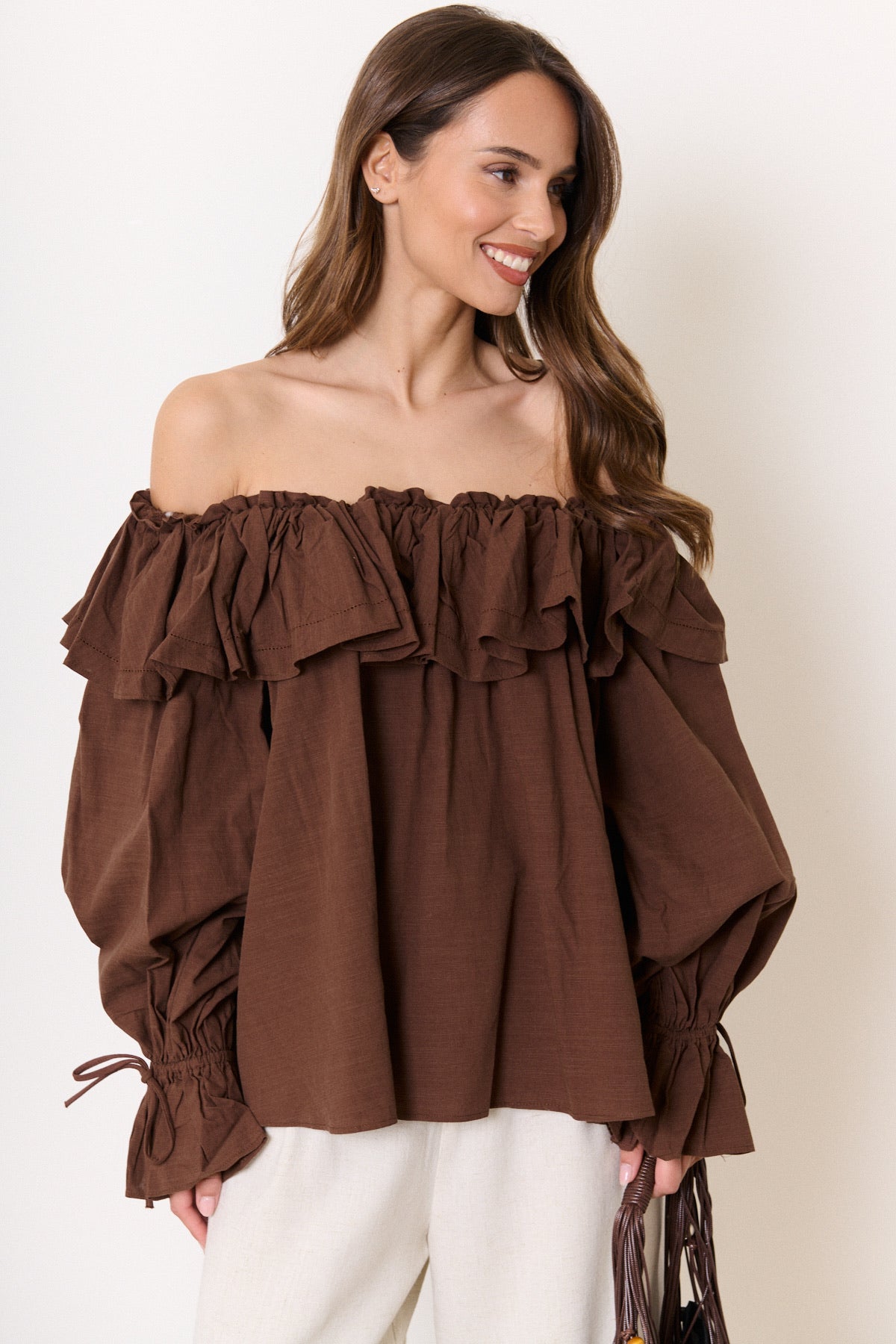 Blouse Jeany - brown