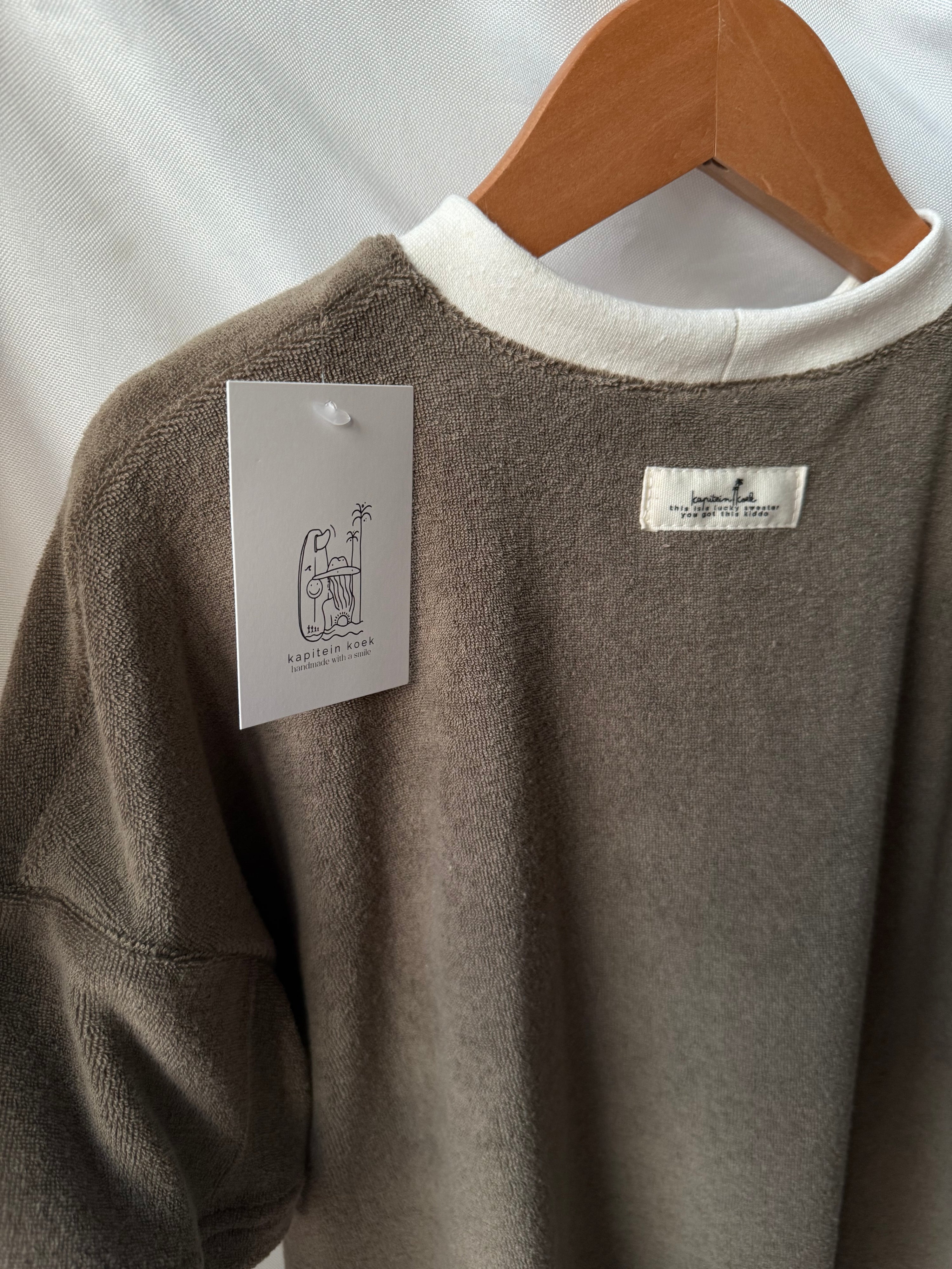 T-shirt smiley spons - bruin