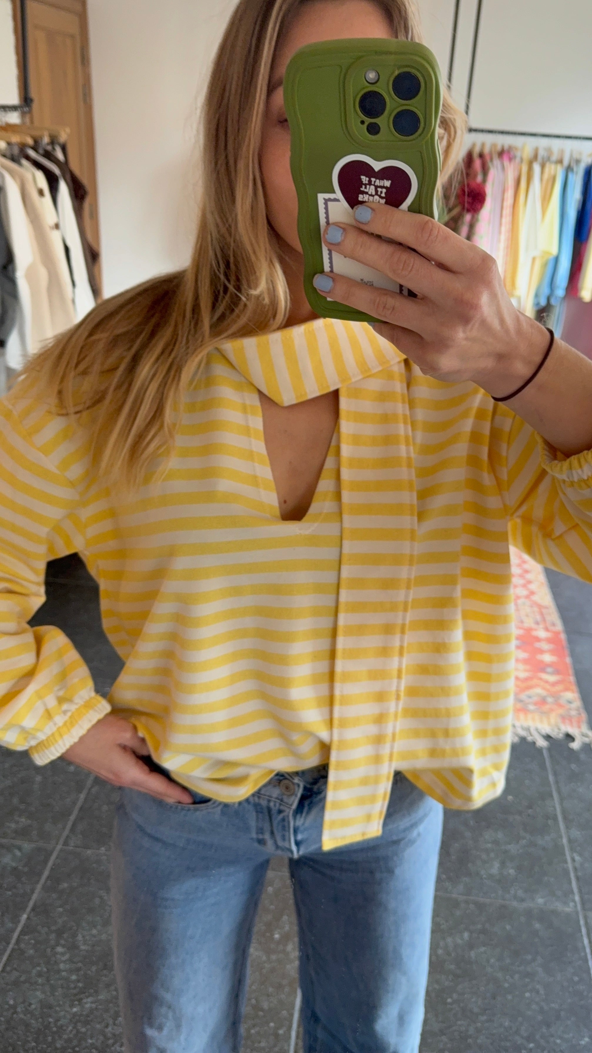 jacky sweatshirt + sjaaltje light yellow