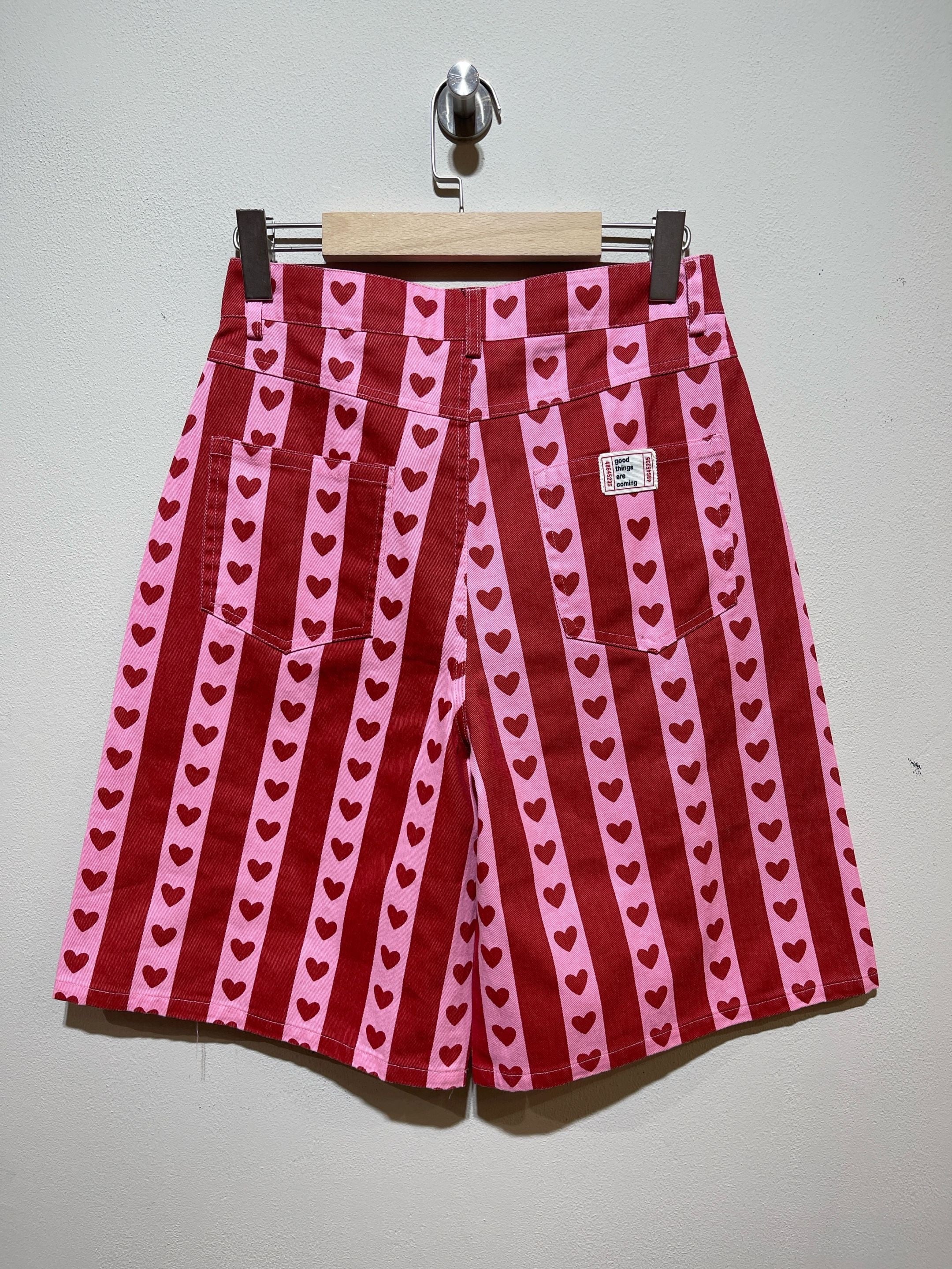 Short Kiki striped - hearts
