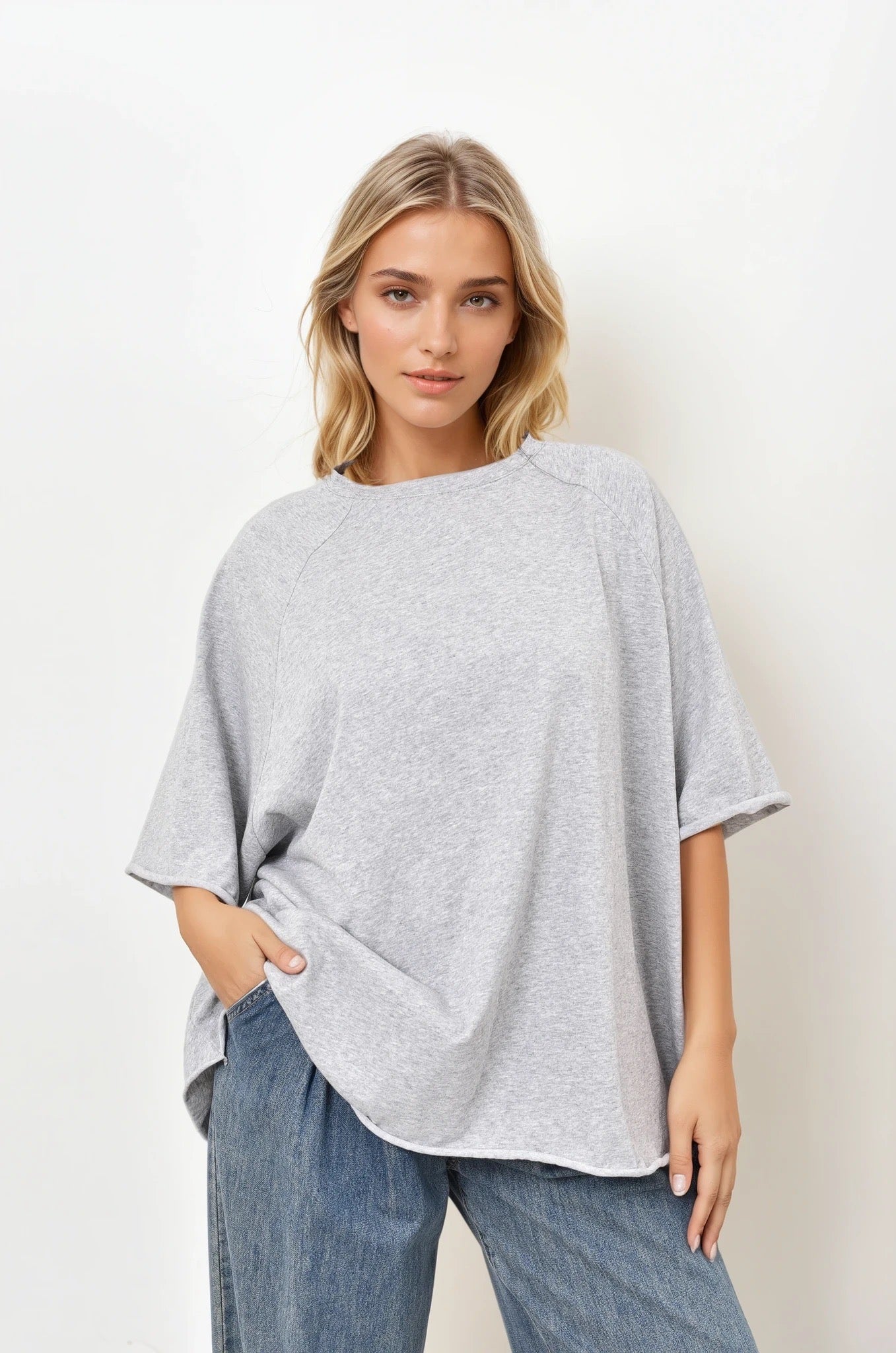 Oversized shirt Lili - grey