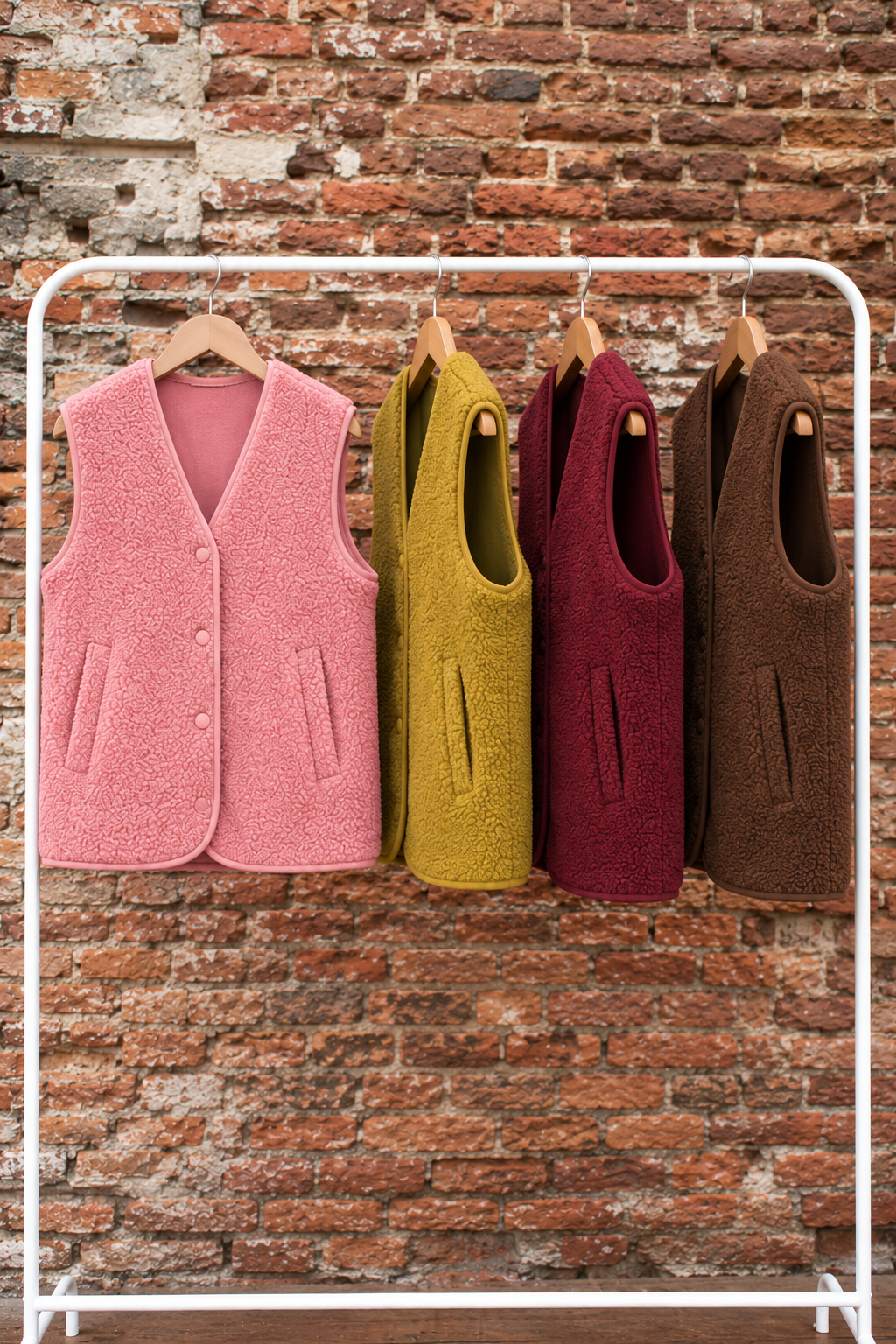 Gilet teddy - green