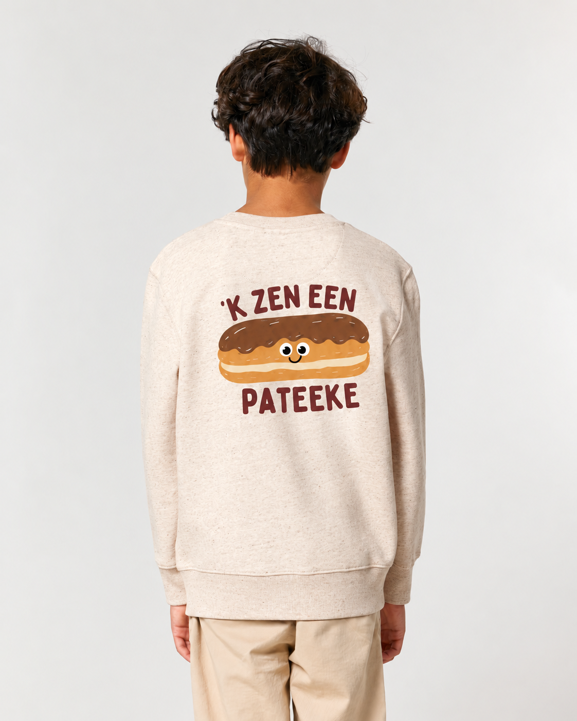 Pre-order Pateeke - sweater kids melange beige