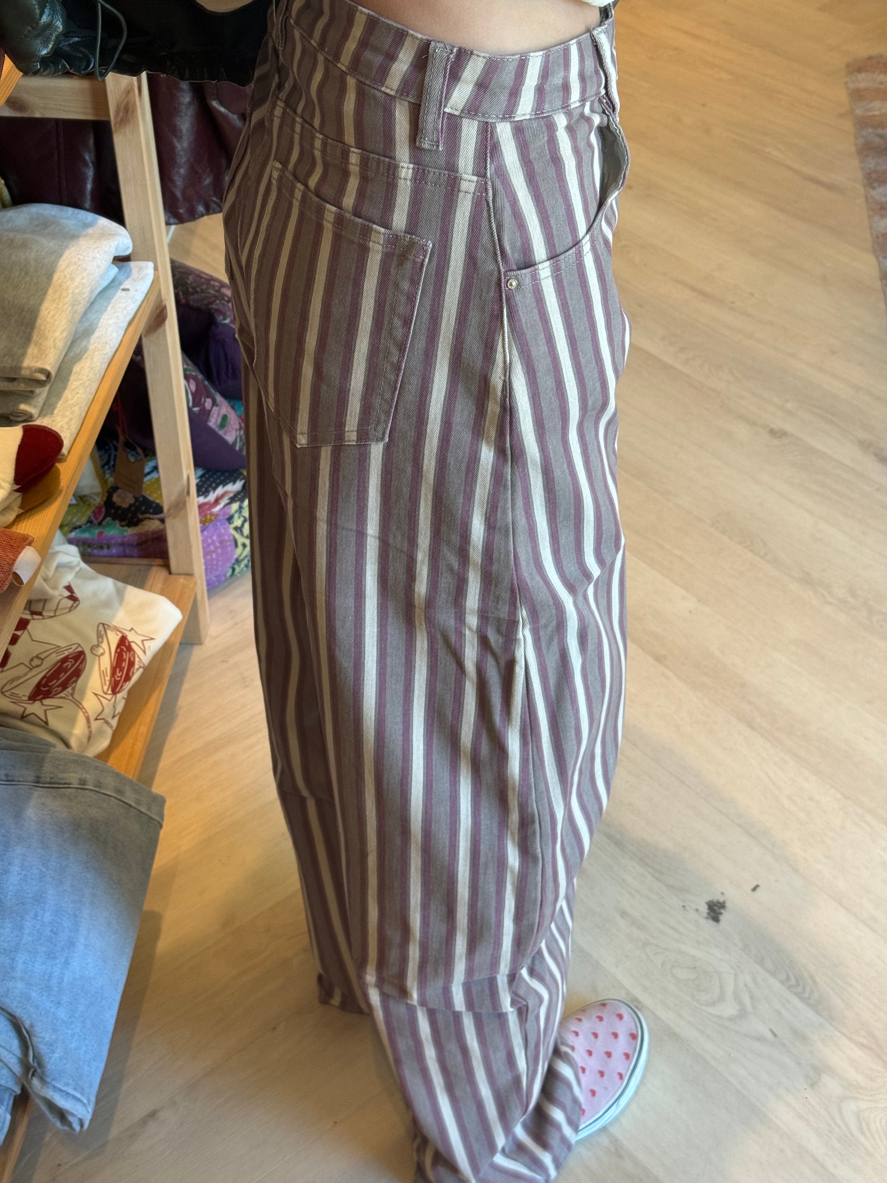 Barrel jeans - striped