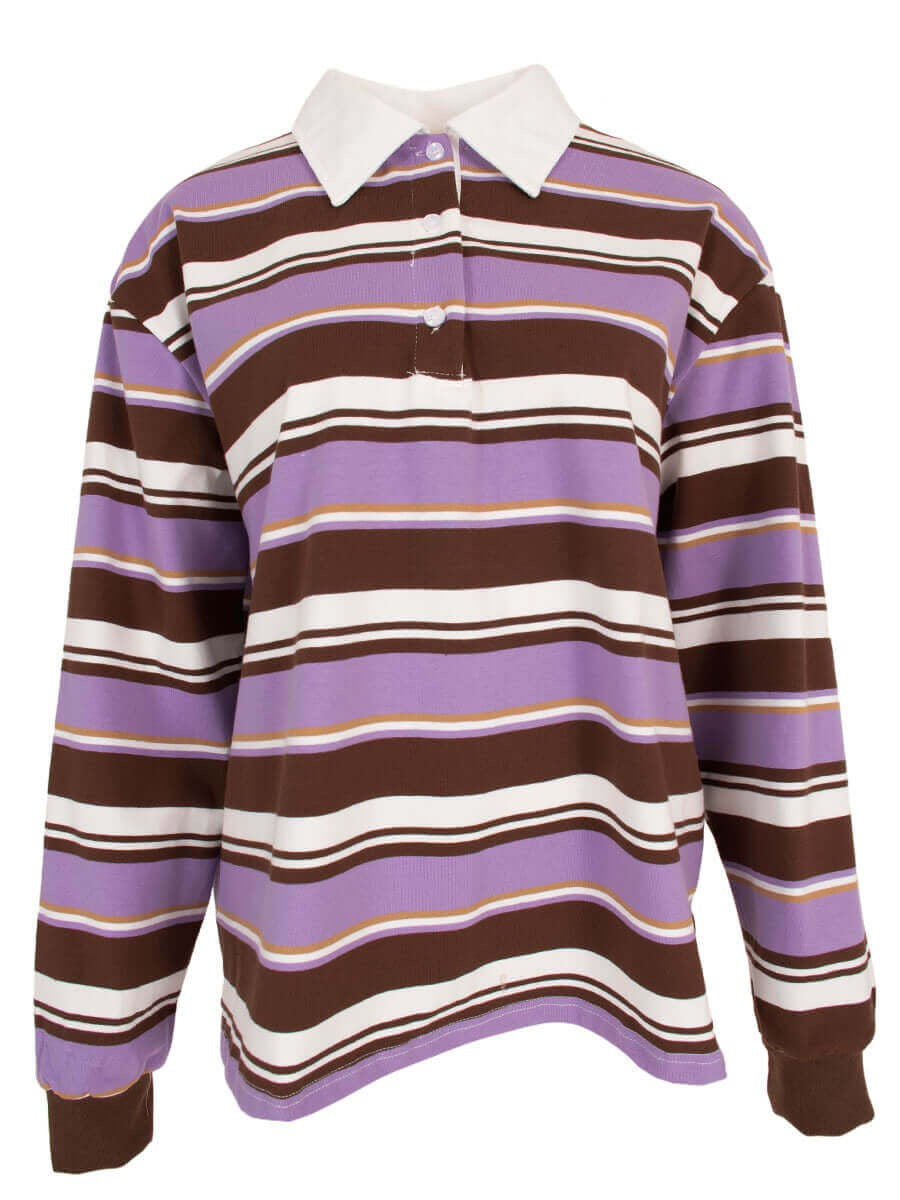 Stripe polo longsleeve