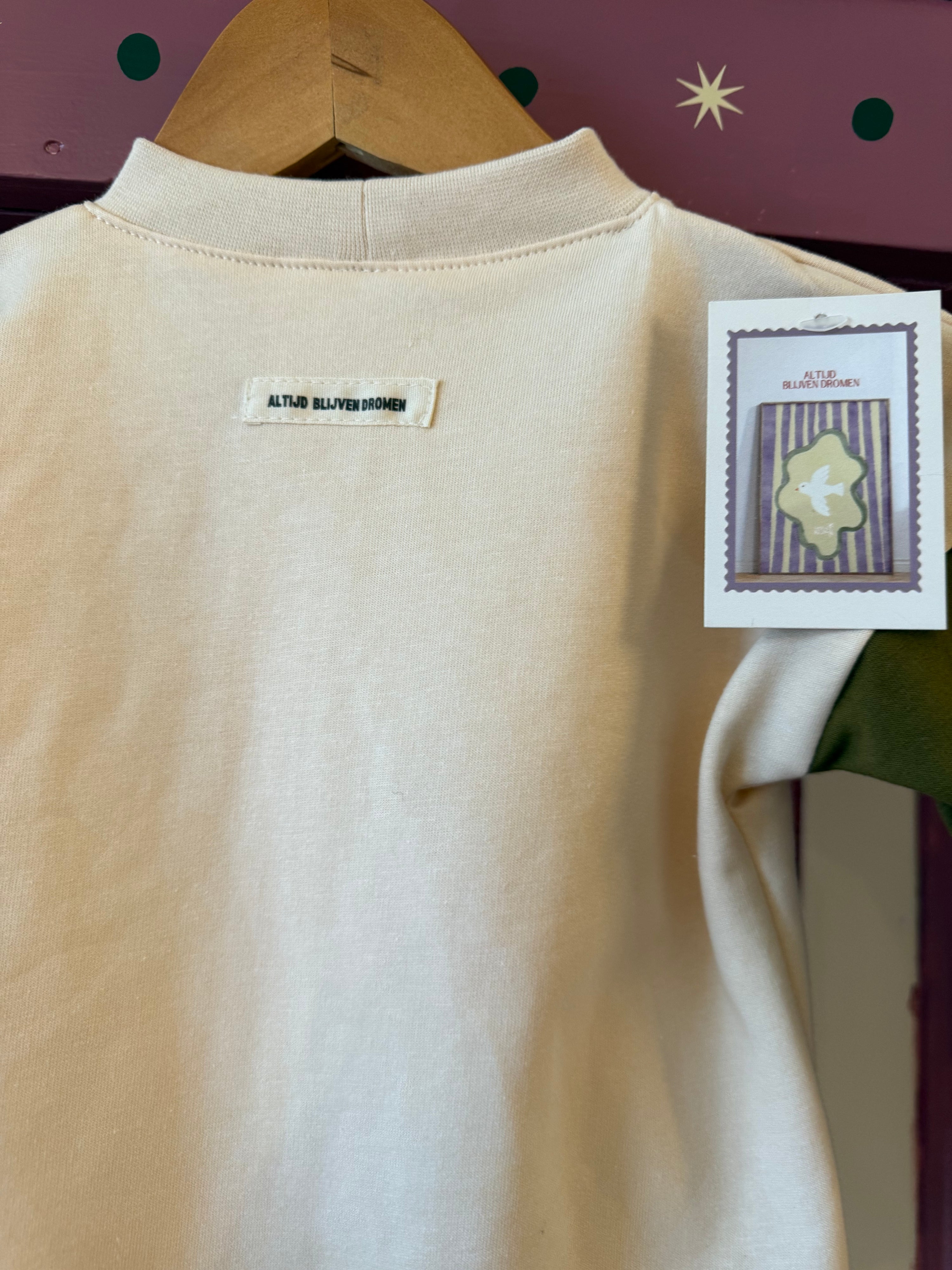 (Sweaterromper - moon colorblock bruin