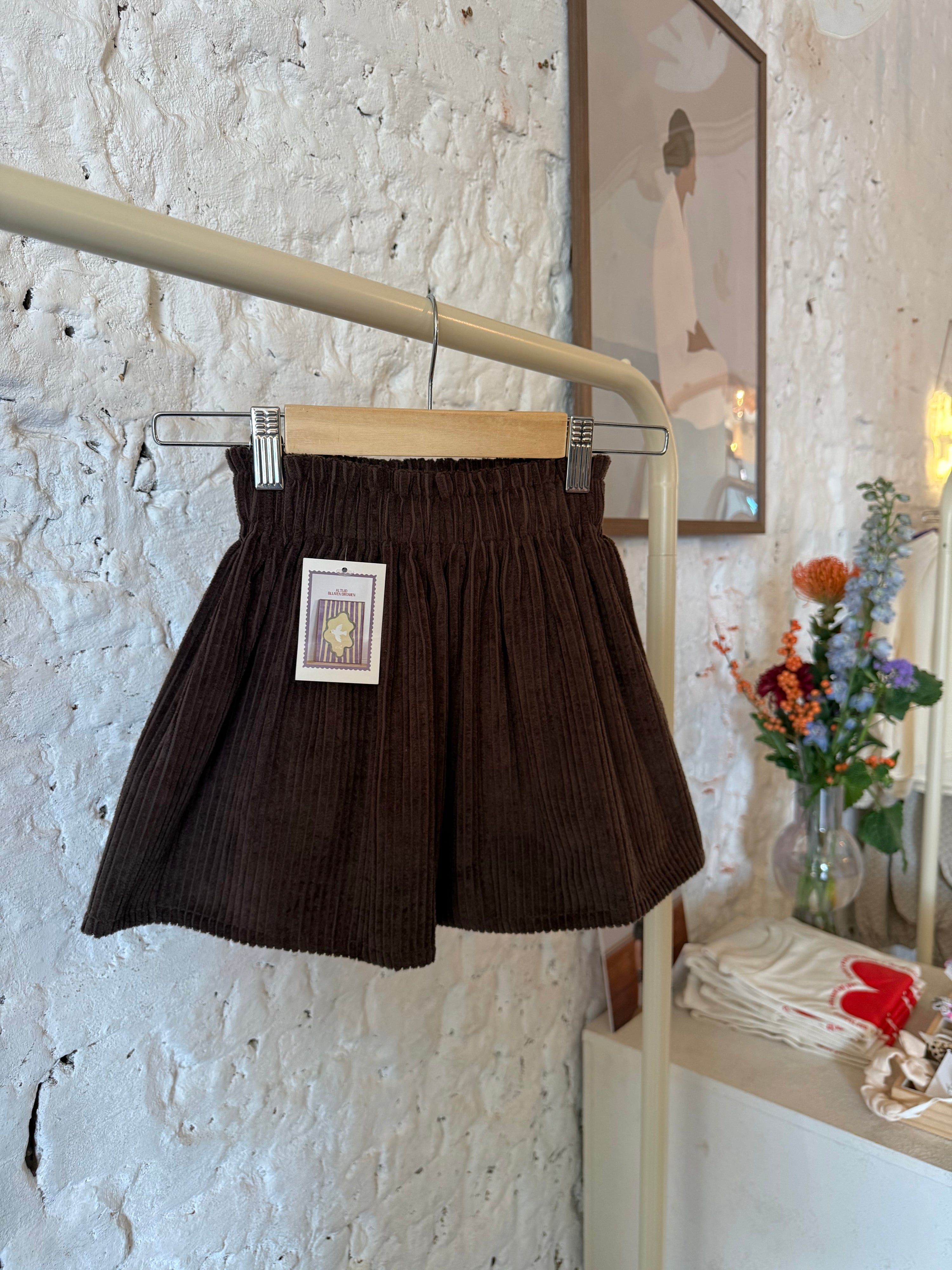 Rok rib - donker bruin