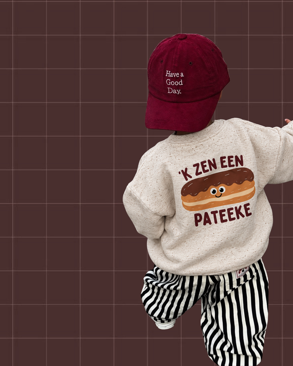 Pre-order Pateeke - sweater kids melange beige