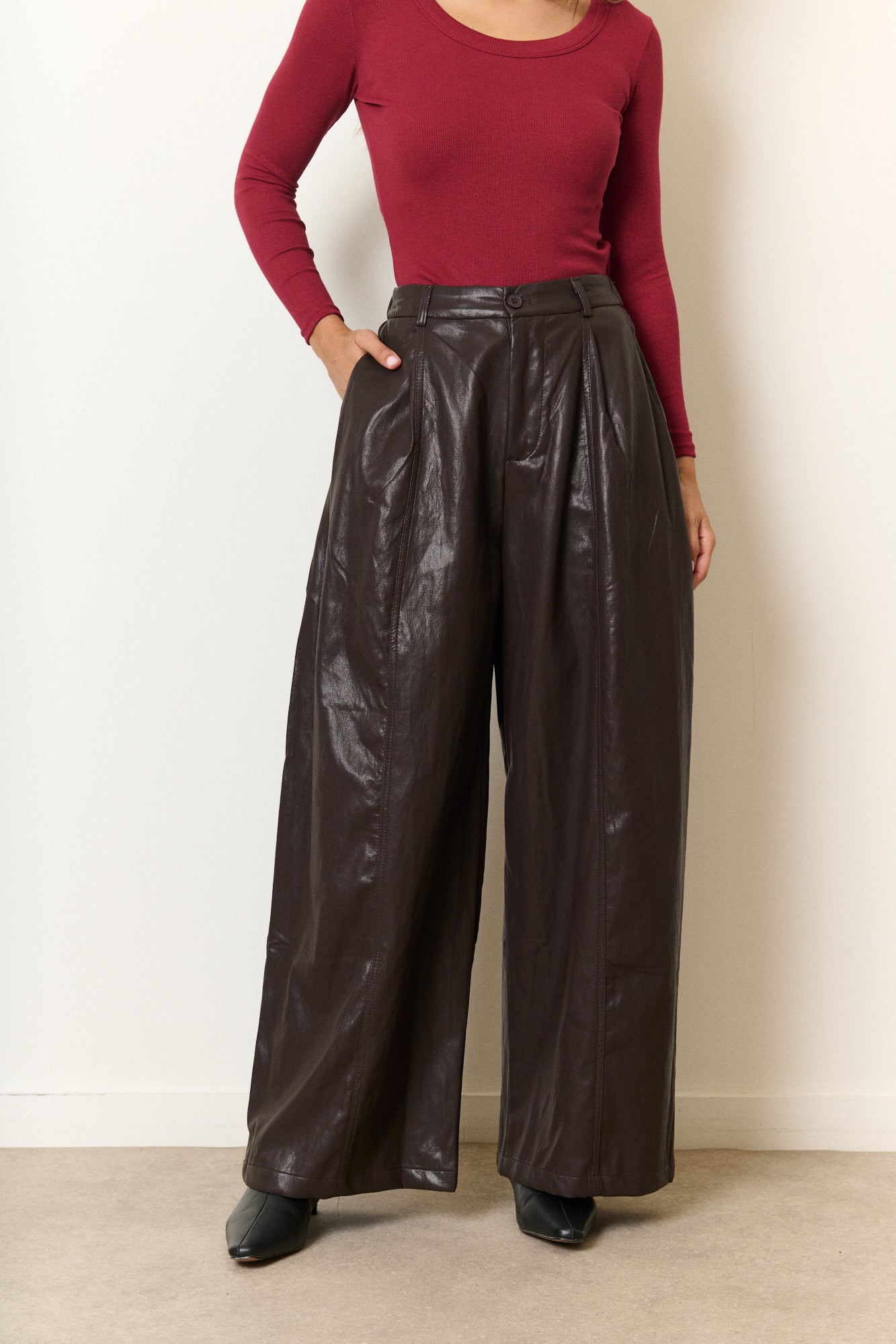 Pants romee - chocolat