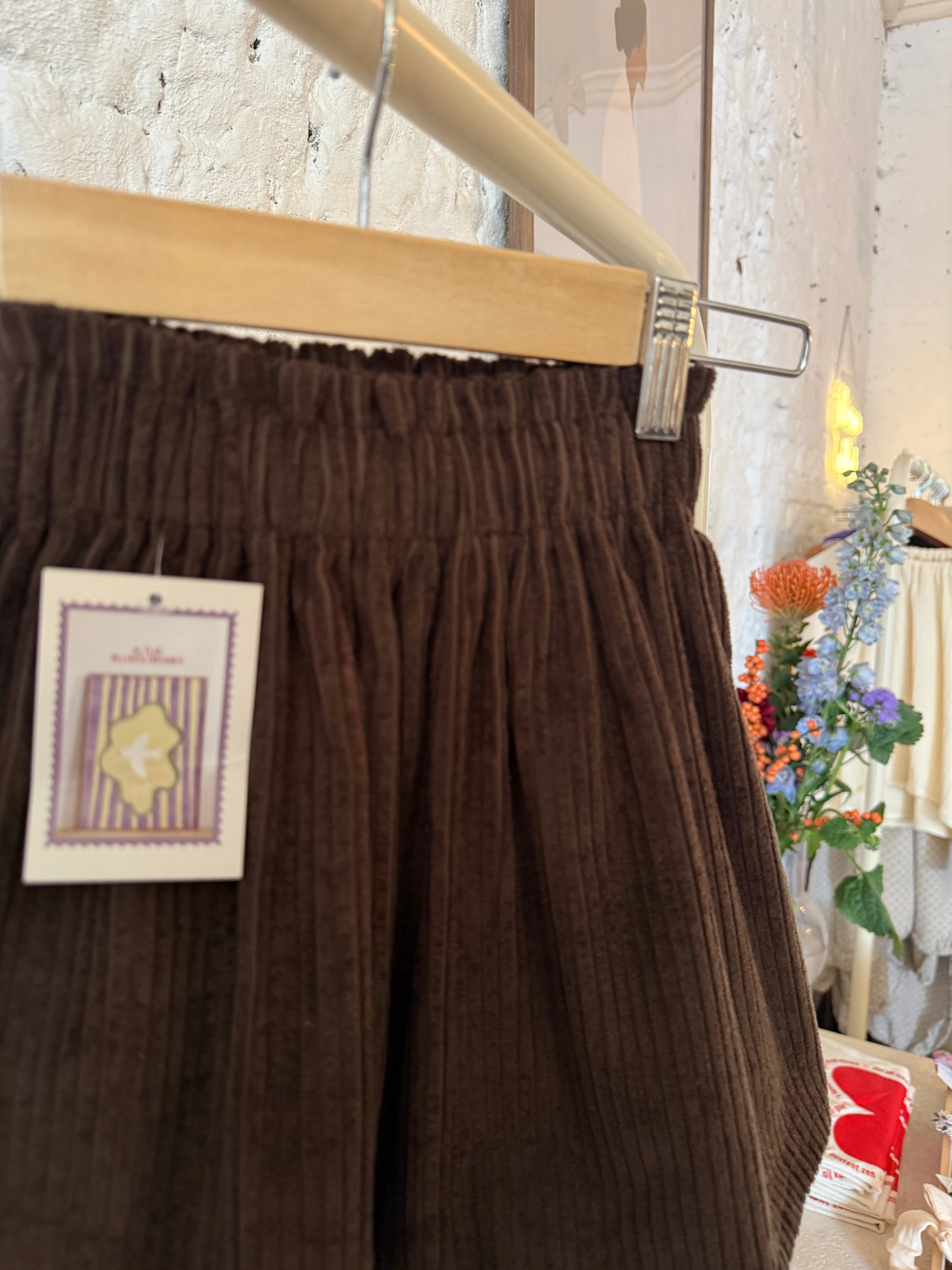 Rok rib - donker bruin