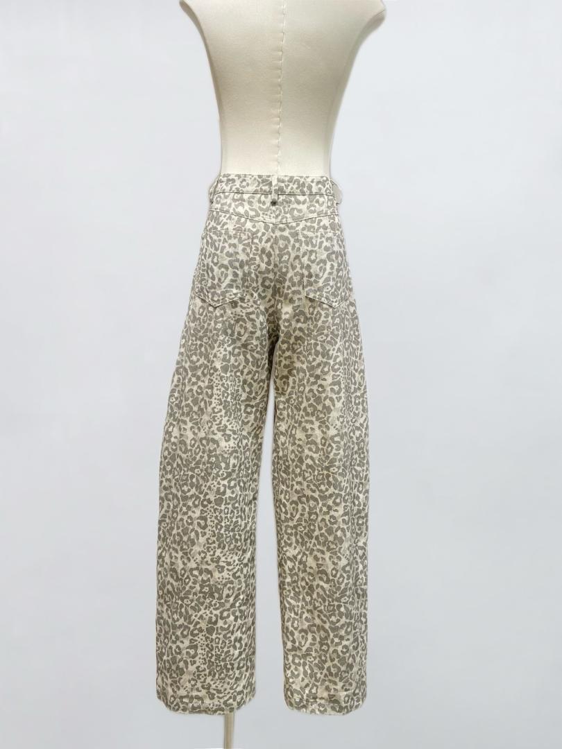 Barrel jeans - grey leo