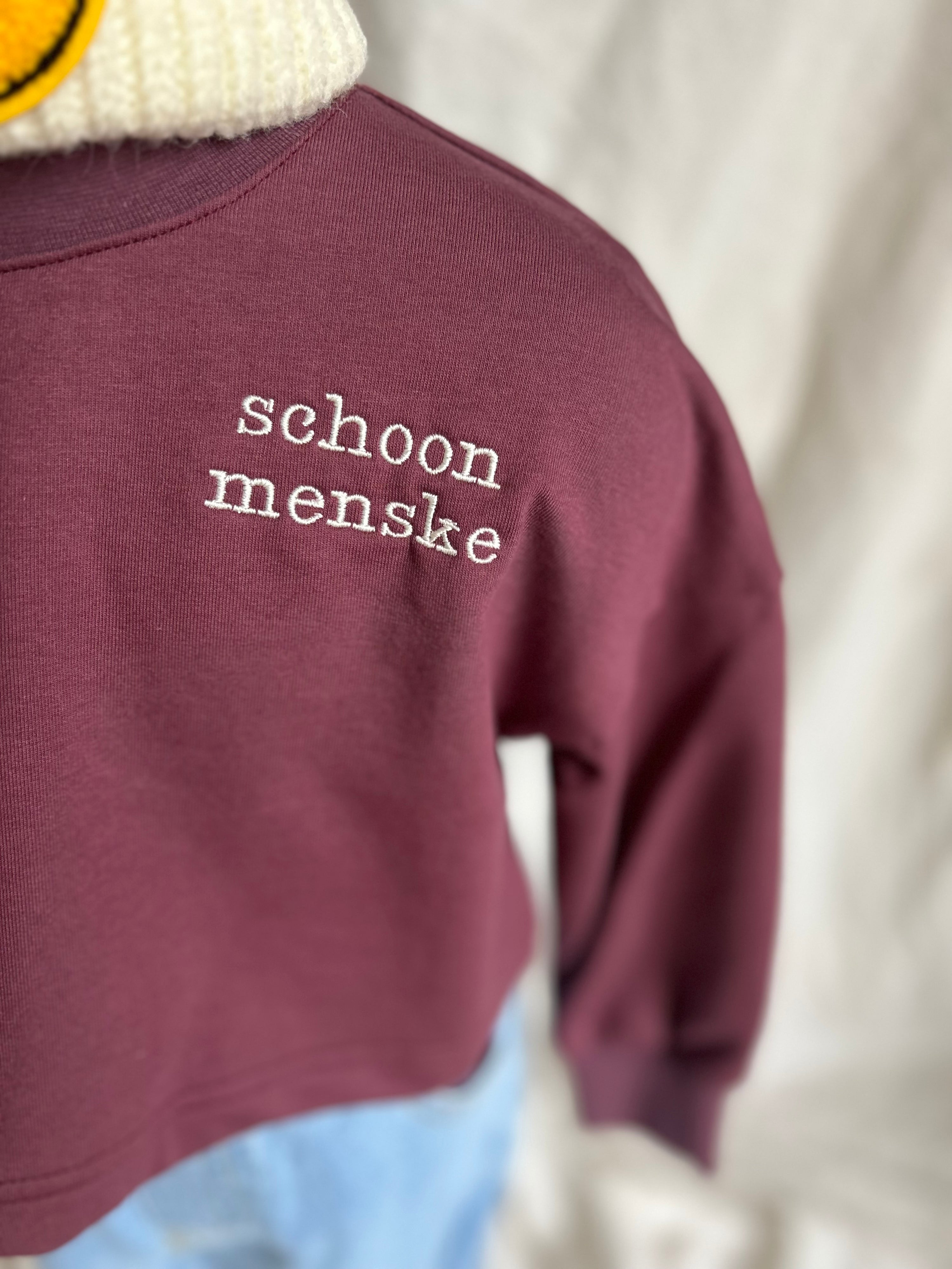 Sweater - schoon menske cropped