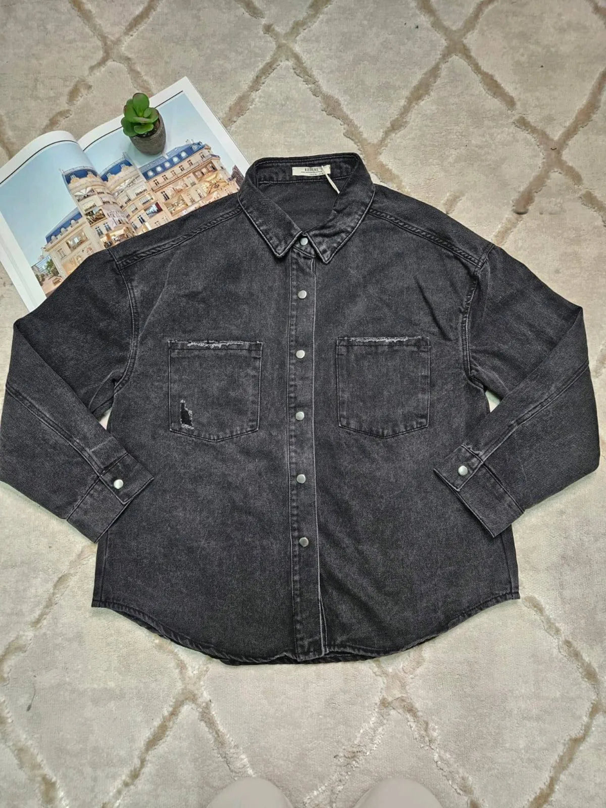 Denim jacket - black