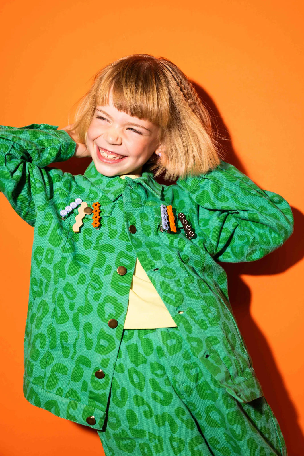 MARIE HEART CLIP - orange