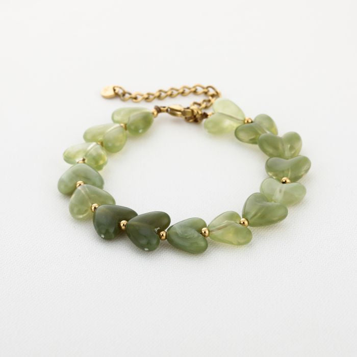 Armband heart green