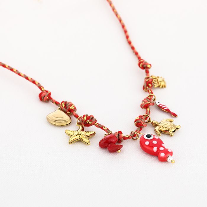 Ketting Fishy red