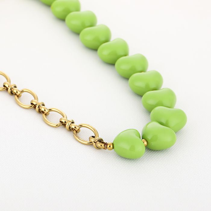 Ketting hearts funky