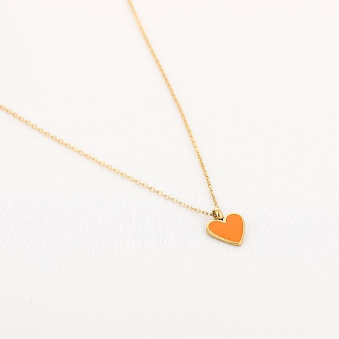 Ketting orange heart