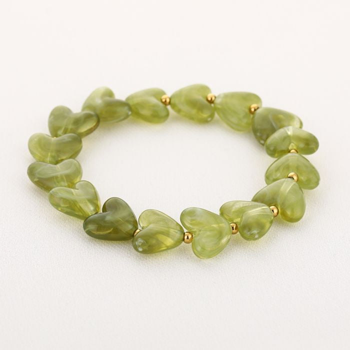 Armband heart green