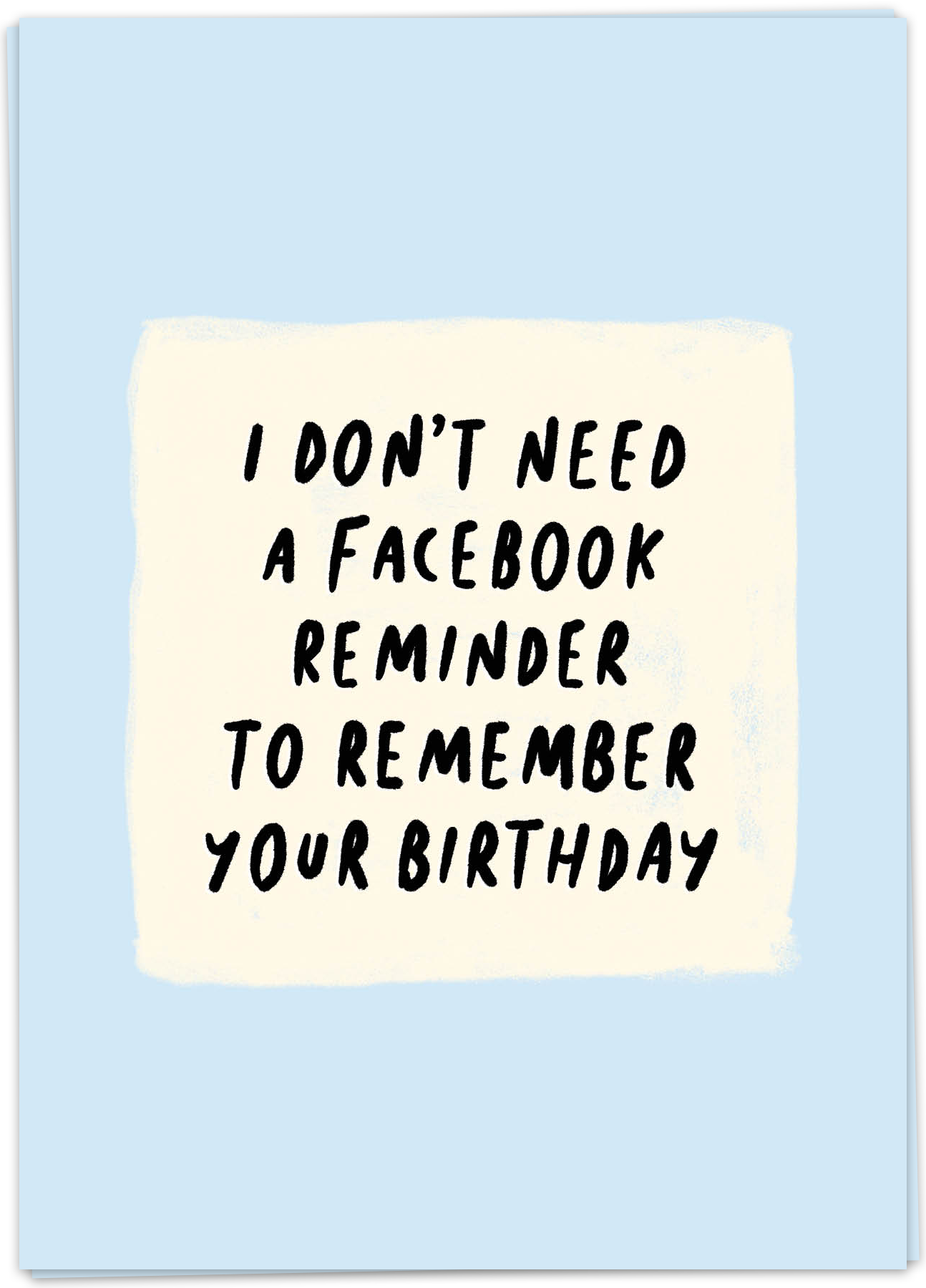 Wenskaart 'Facebook reminder'