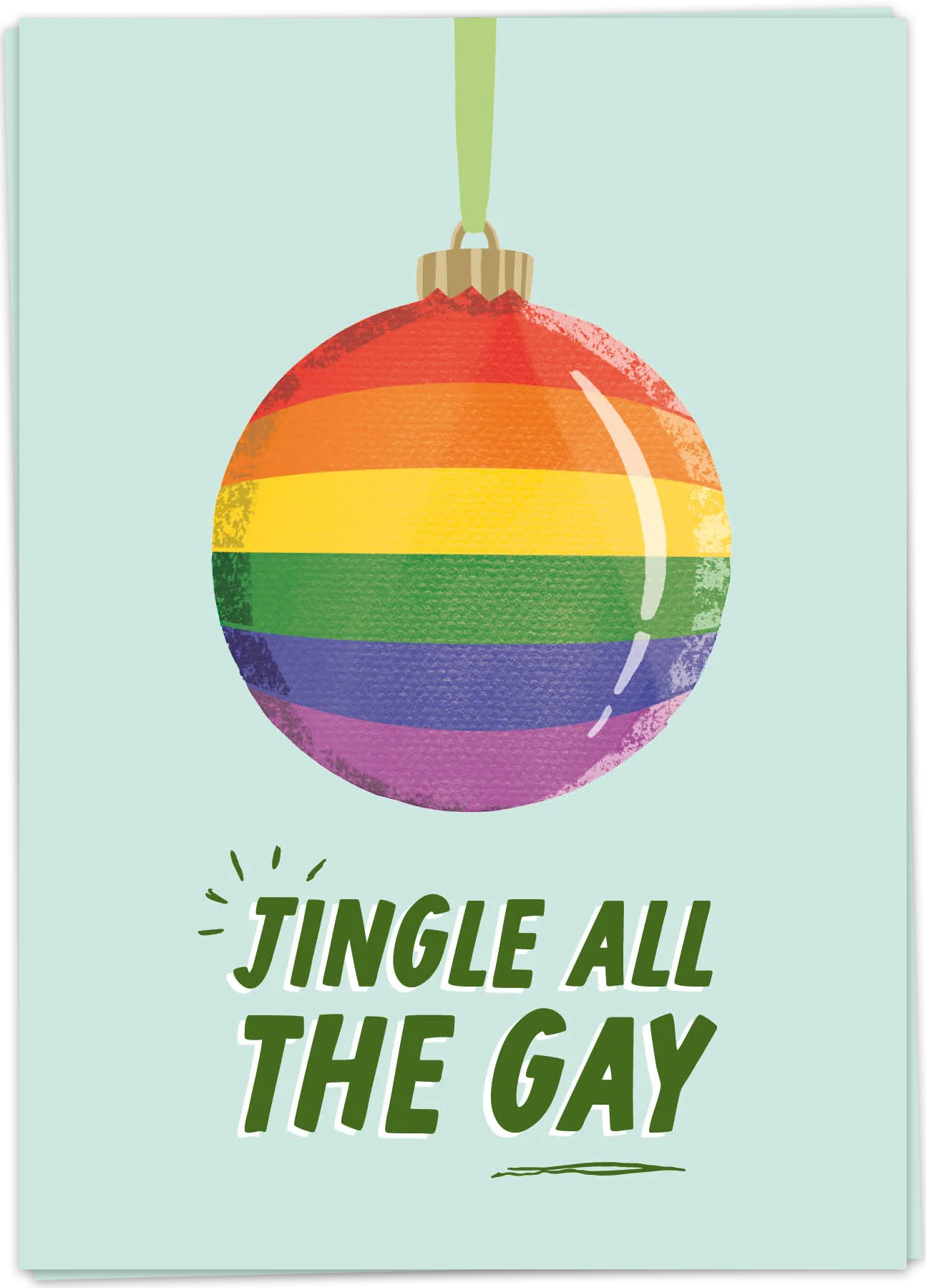 Wenskaart 'jingle all the gay'