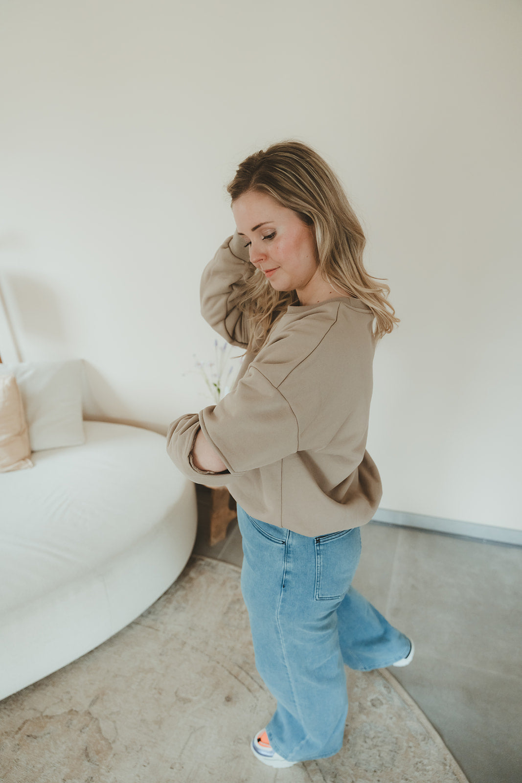 spring sweater - beige