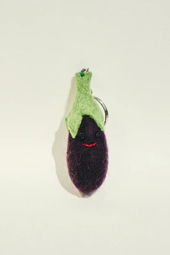 Sleutekhanger aubergine