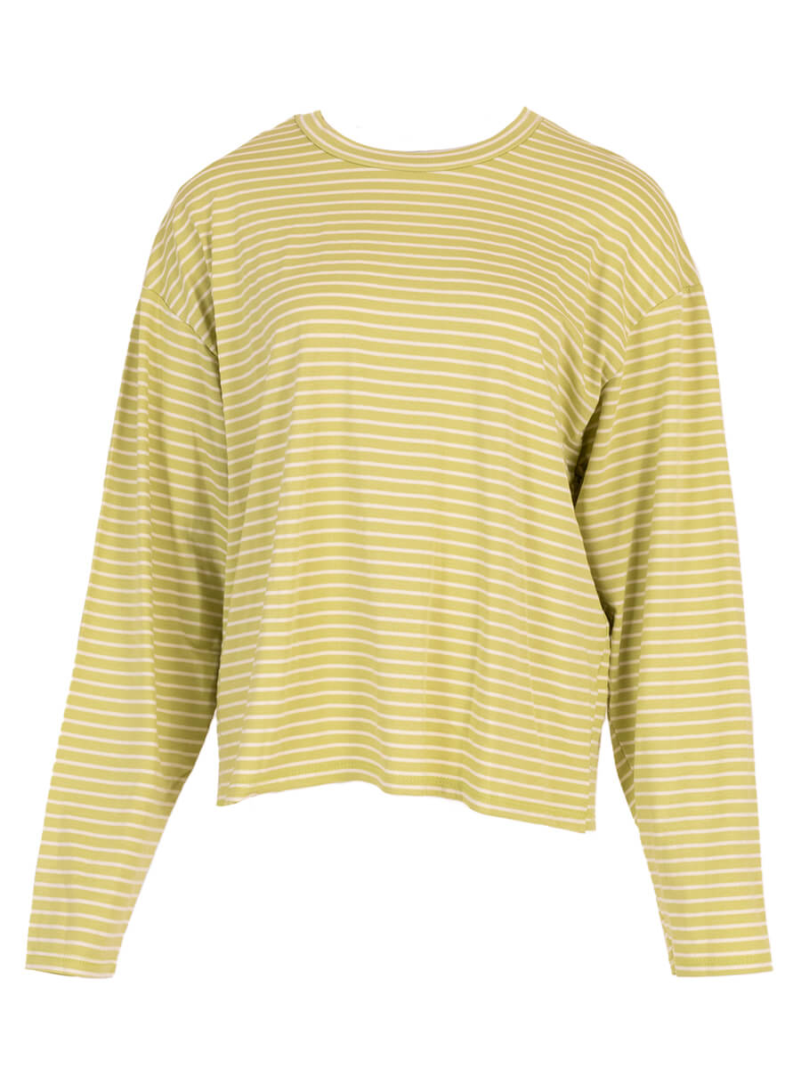 Longsleeve stripes - olijfgroen