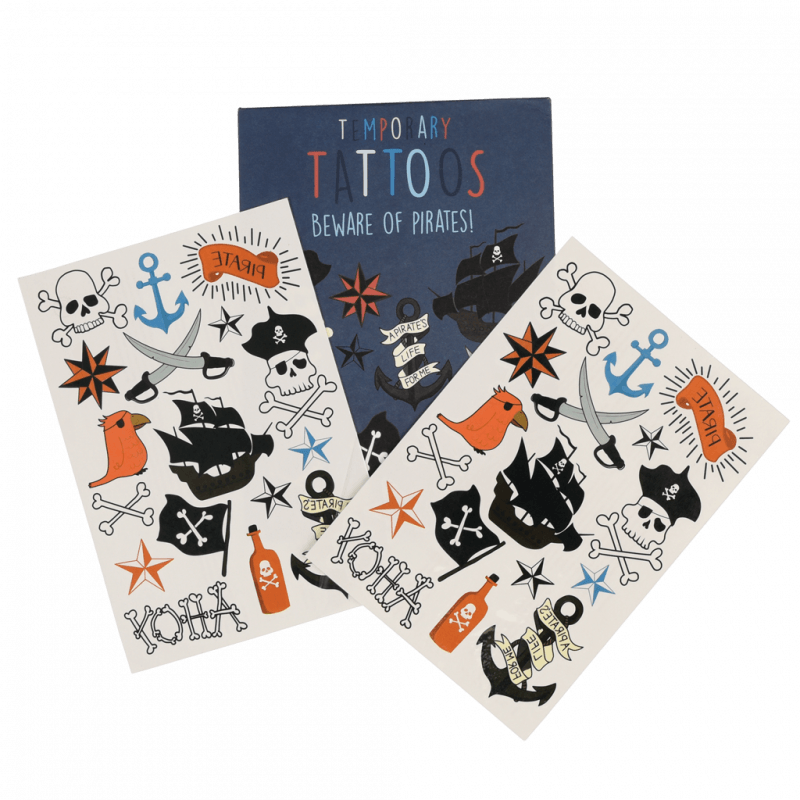 Piraat tijdelijke tattoos