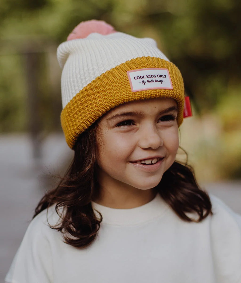 Muts - Hello Hossy color block oker white