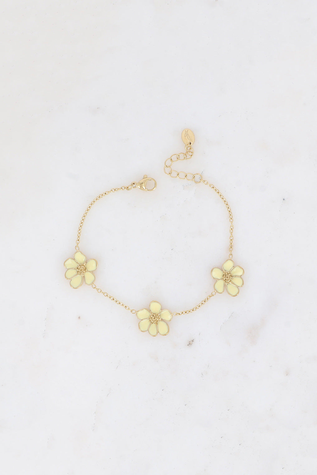 Armband flower - yellow