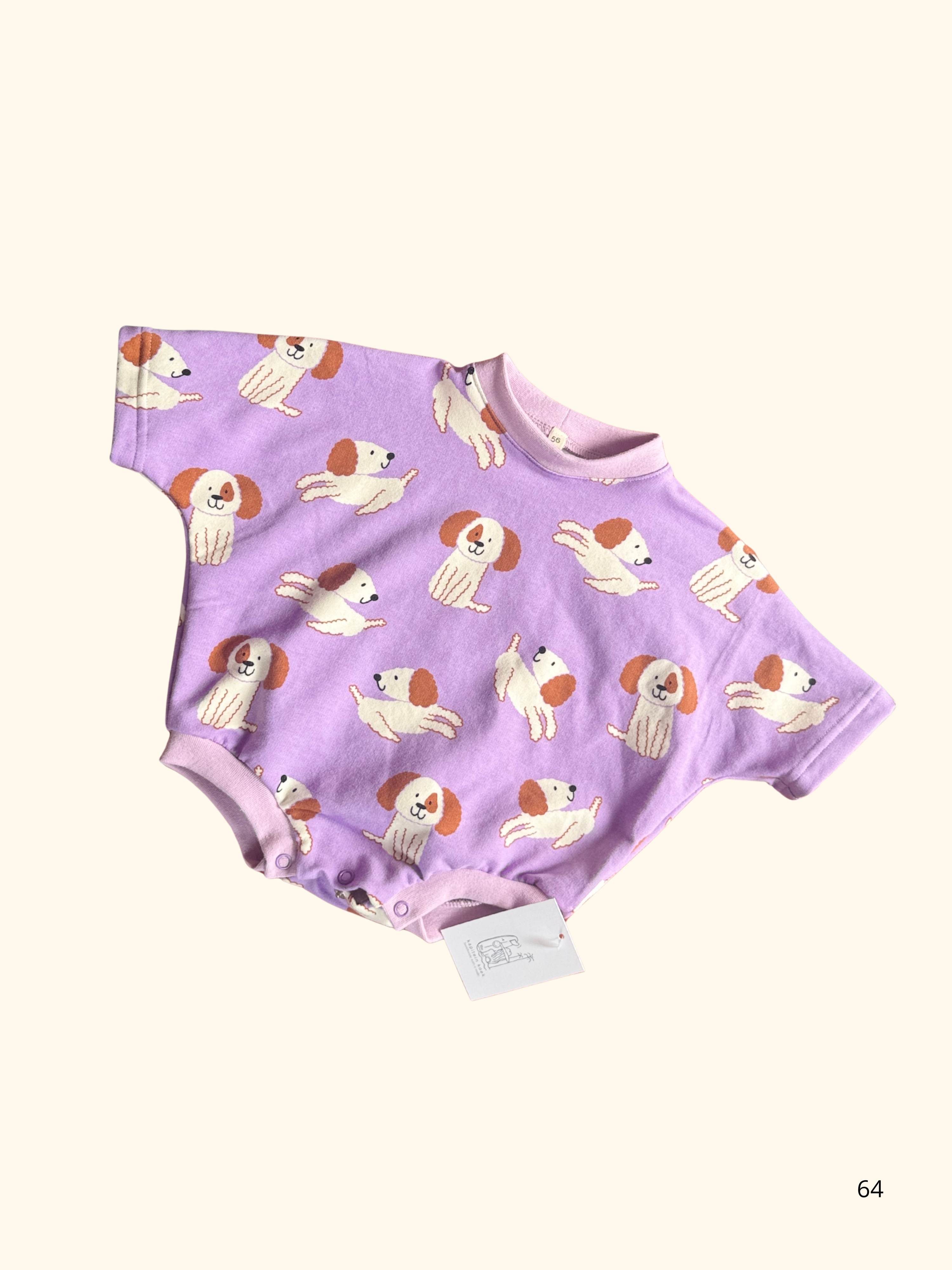 Romper doggie lila
