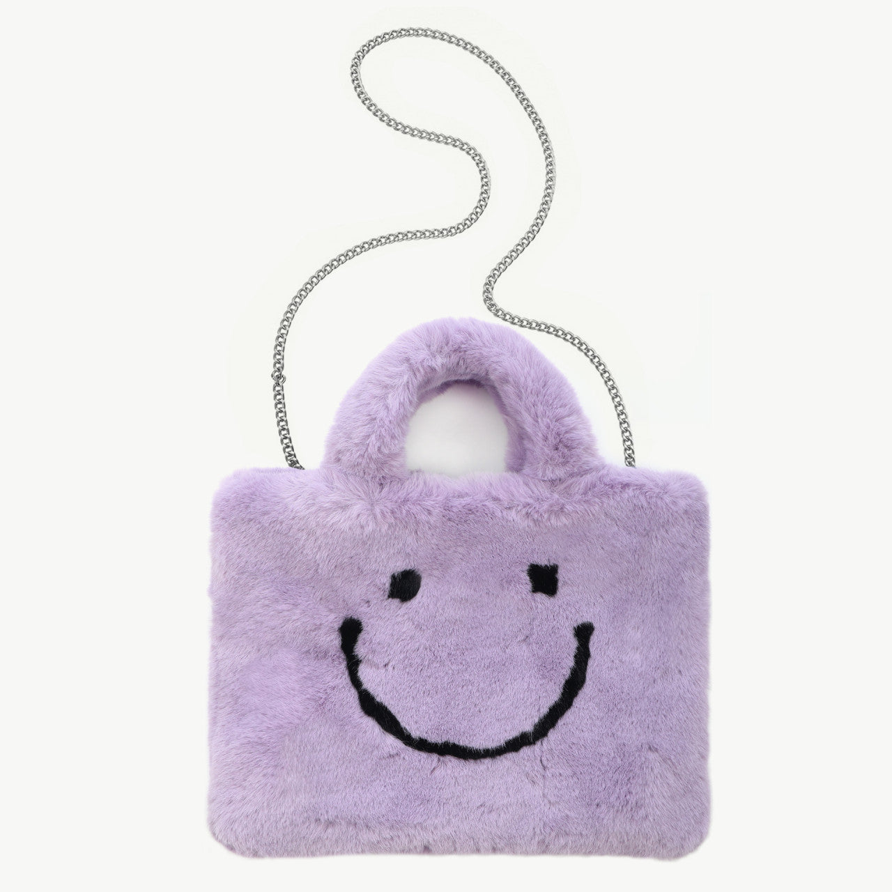 Fluffy smiley bag - small