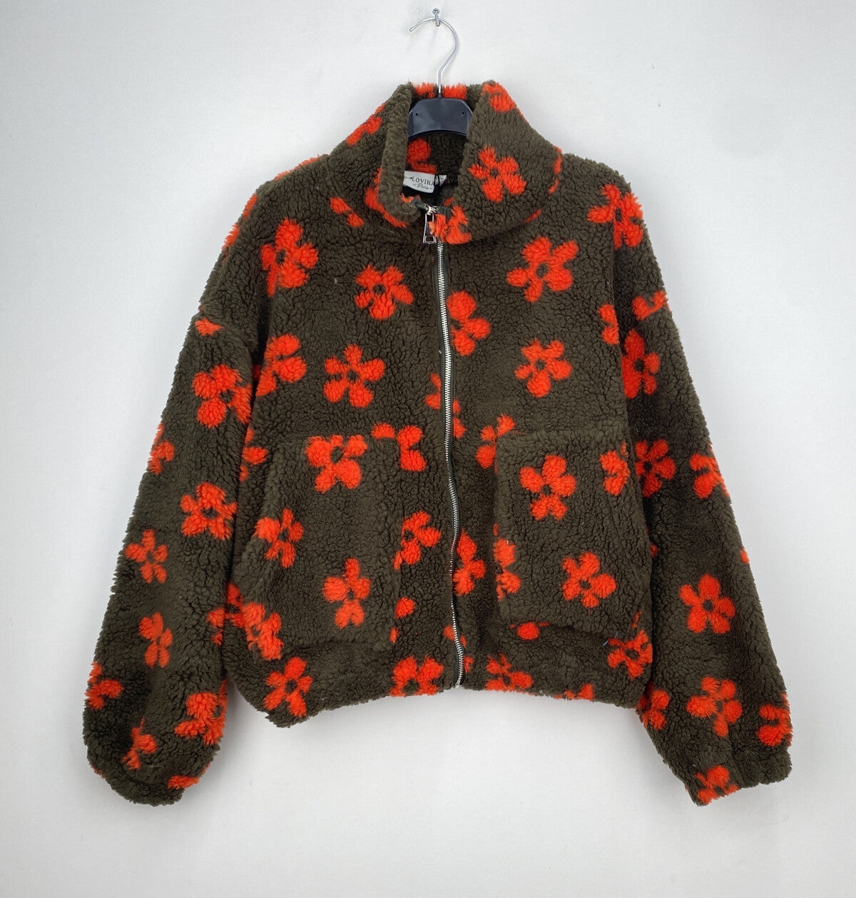 jacket teddy flower