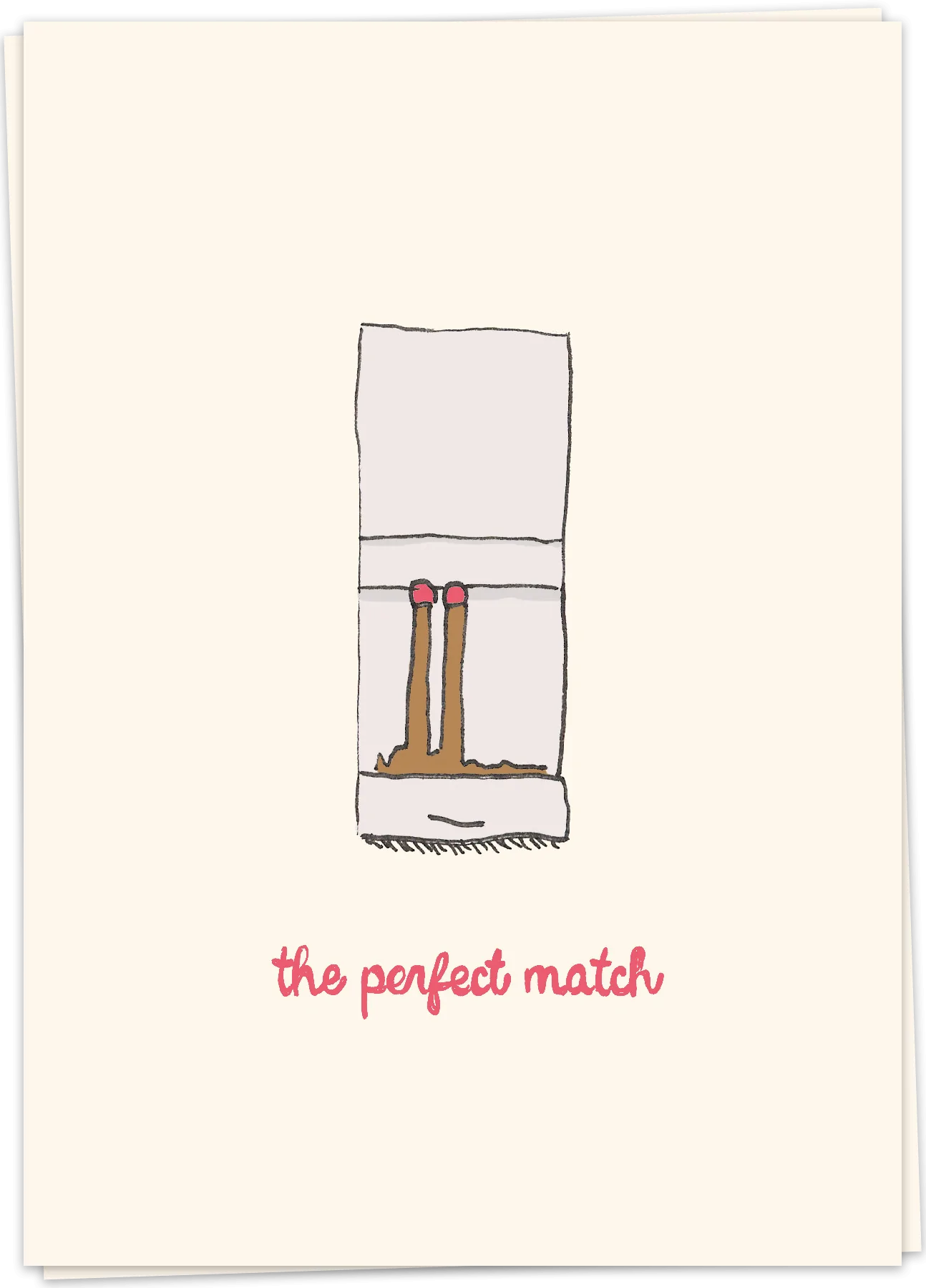 Wenskaart ' perfect match'