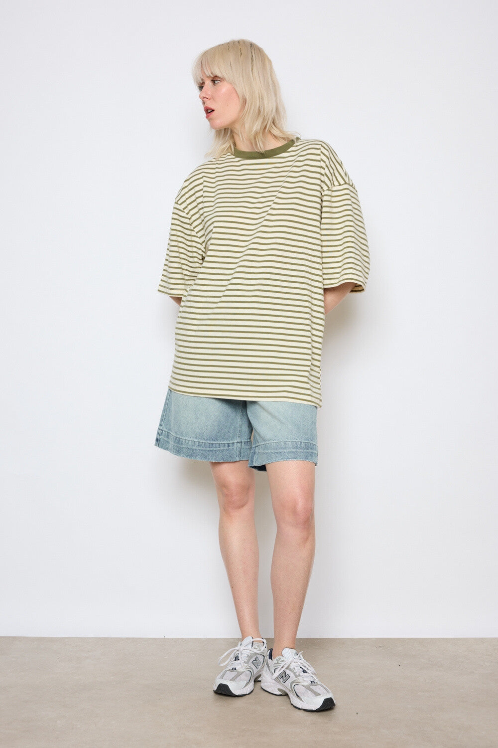 Shirt striped - green