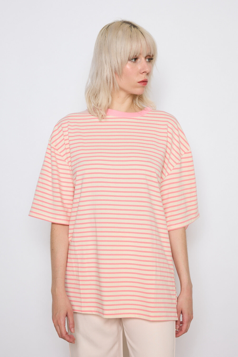 Shirt striped - pink